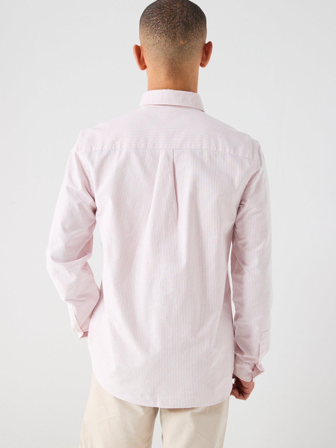 Image 2 of 5 of Lyle & Scott Stripe Oxford Shirt - Pink