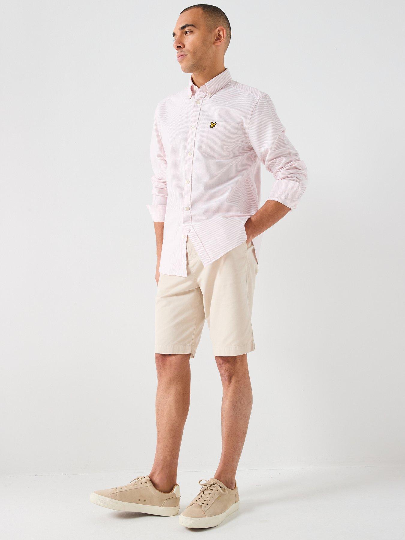 Image 3 of 5 of Lyle & Scott Stripe Oxford Shirt - Pink
