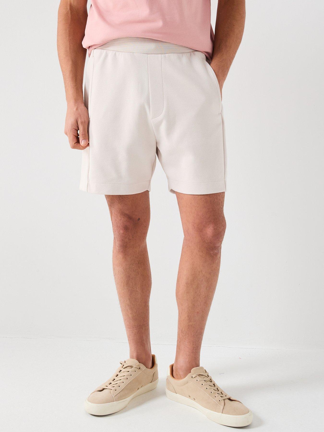  image of lyle-scott-pique-track-shorts-light-pink