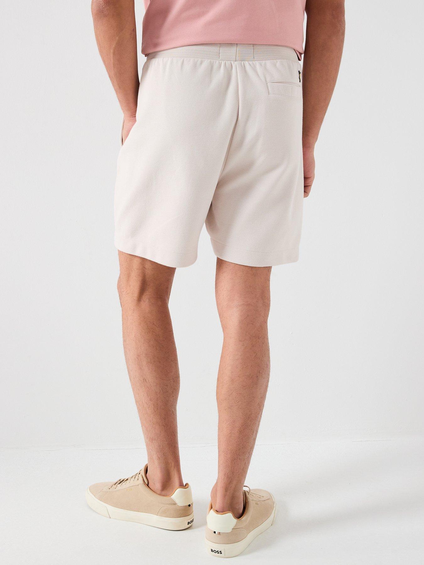  image of lyle-scott-pique-track-shorts-light-pink