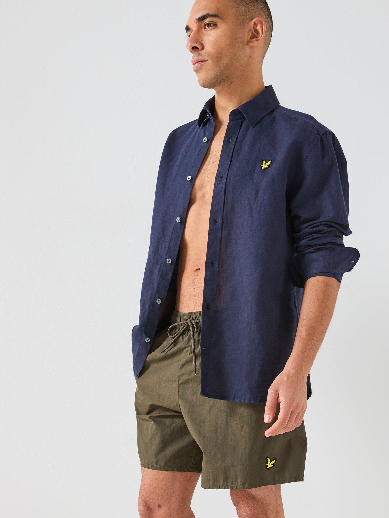 Image 5 of 6 of Lyle & Scott Plain Swim Shorts - Khaki