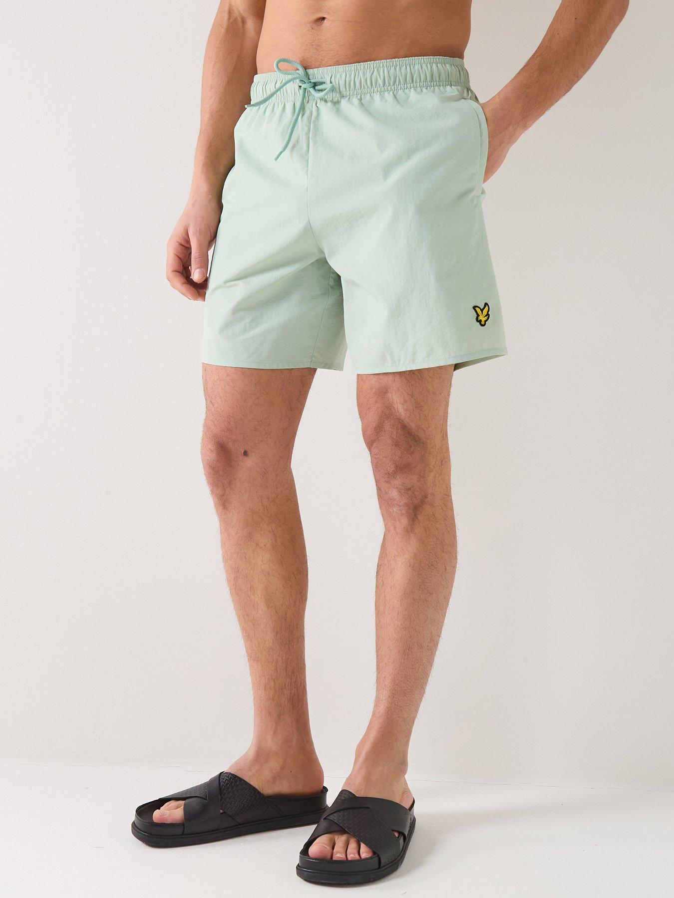 Image 1 of 4 of Lyle & Scott Plain Swim Shorts - Green