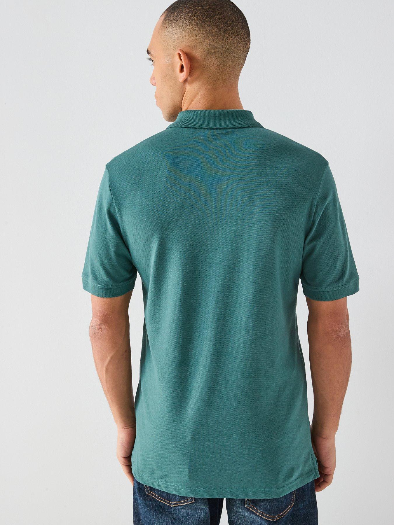  image of lyle-scott-essentials-plain-polo-shirt-green