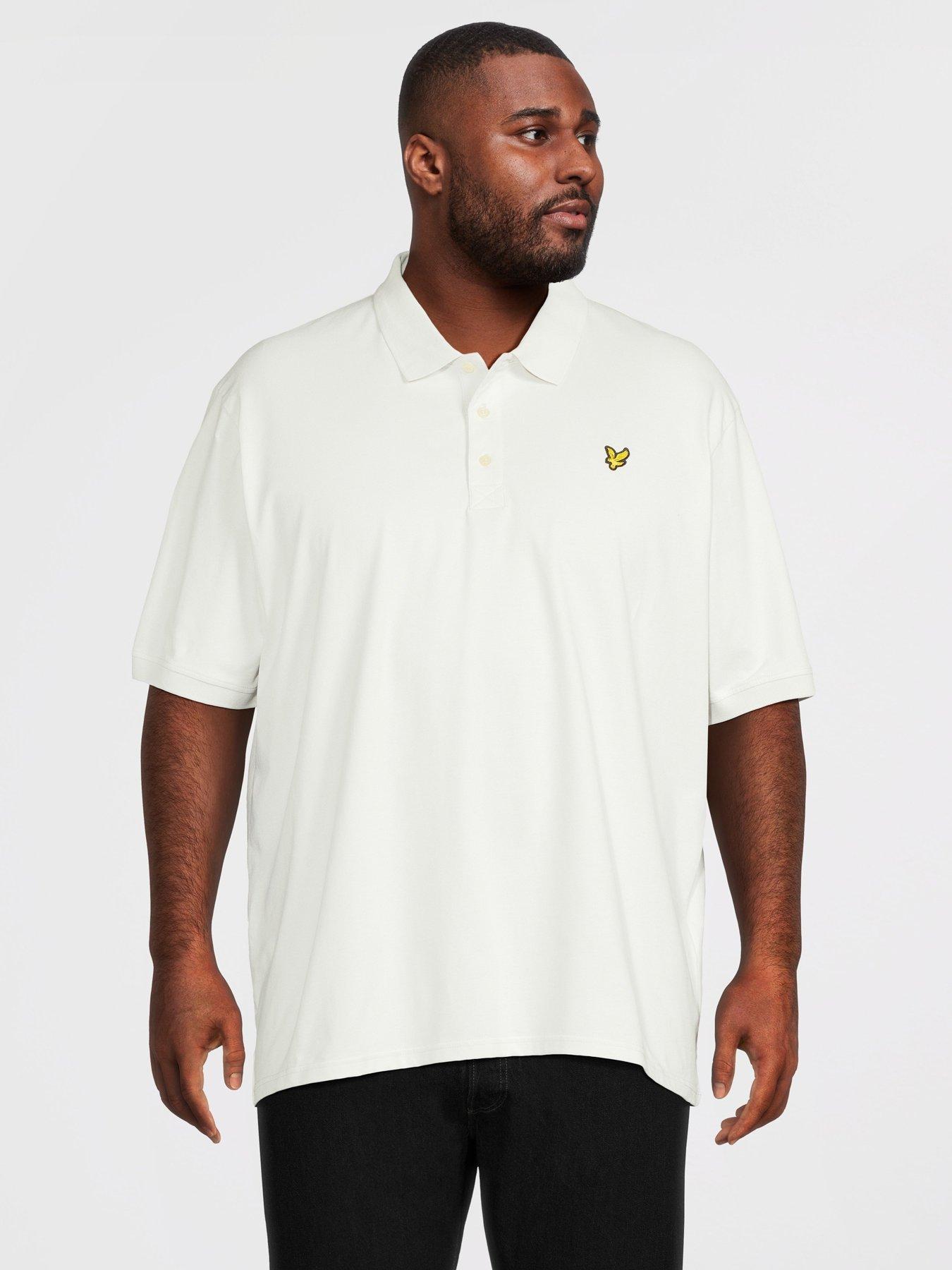Lyle & Scott Big Tall Plain Polo Shirt - Light Blue