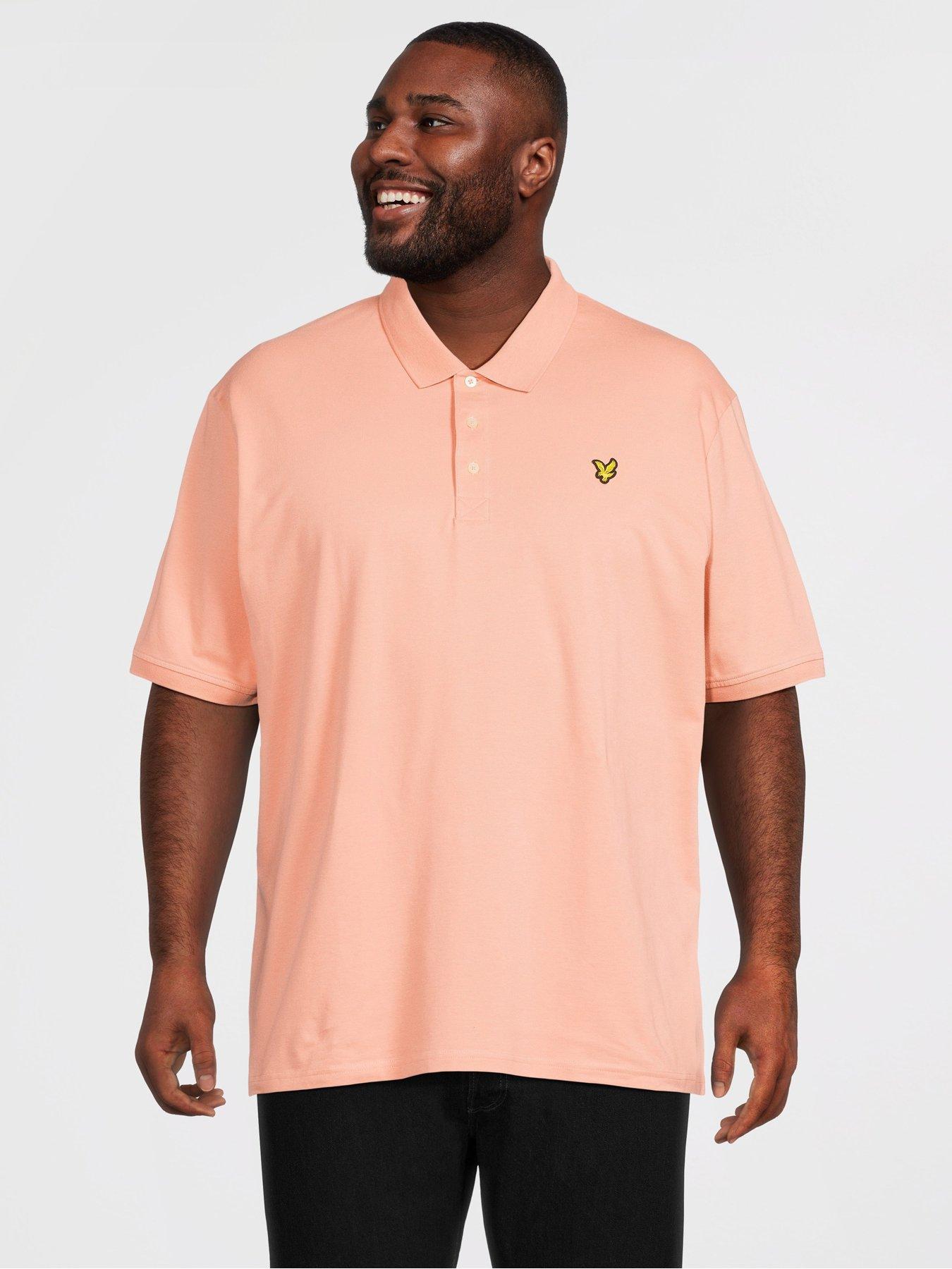 Image 1 of 4 of Lyle & Scott Big Tall Plain Polo Shirt - Orange