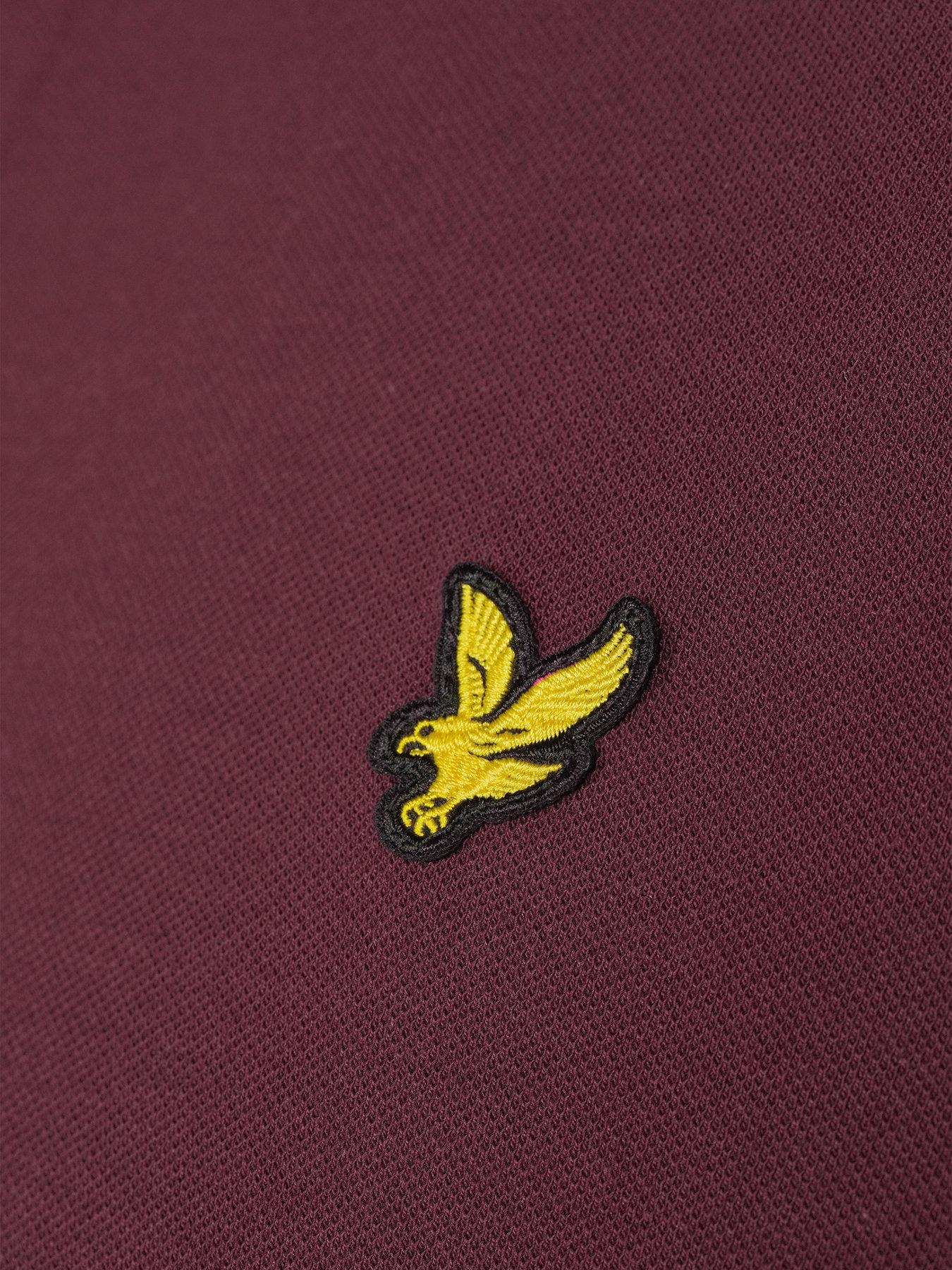 Image 4 of 5 of Lyle & Scott Big Tall Plain Polo Shirt - Burgundy