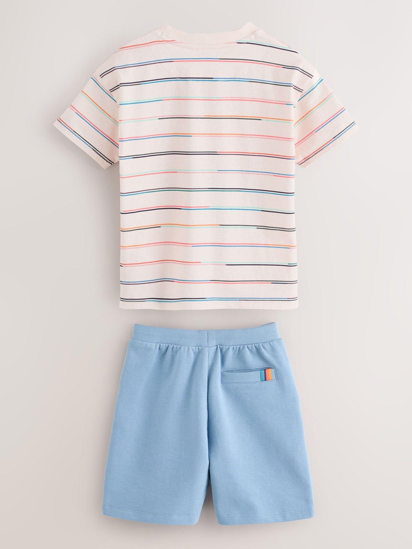 Image 3 of 7 of Paul Smith Junior Boys Striped Sweat Short Set - Blue