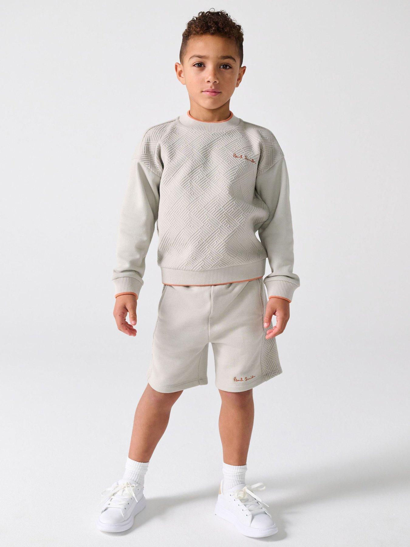 Paul Smith Junior Younger Boys Textured Sweatshirt Set - Beige