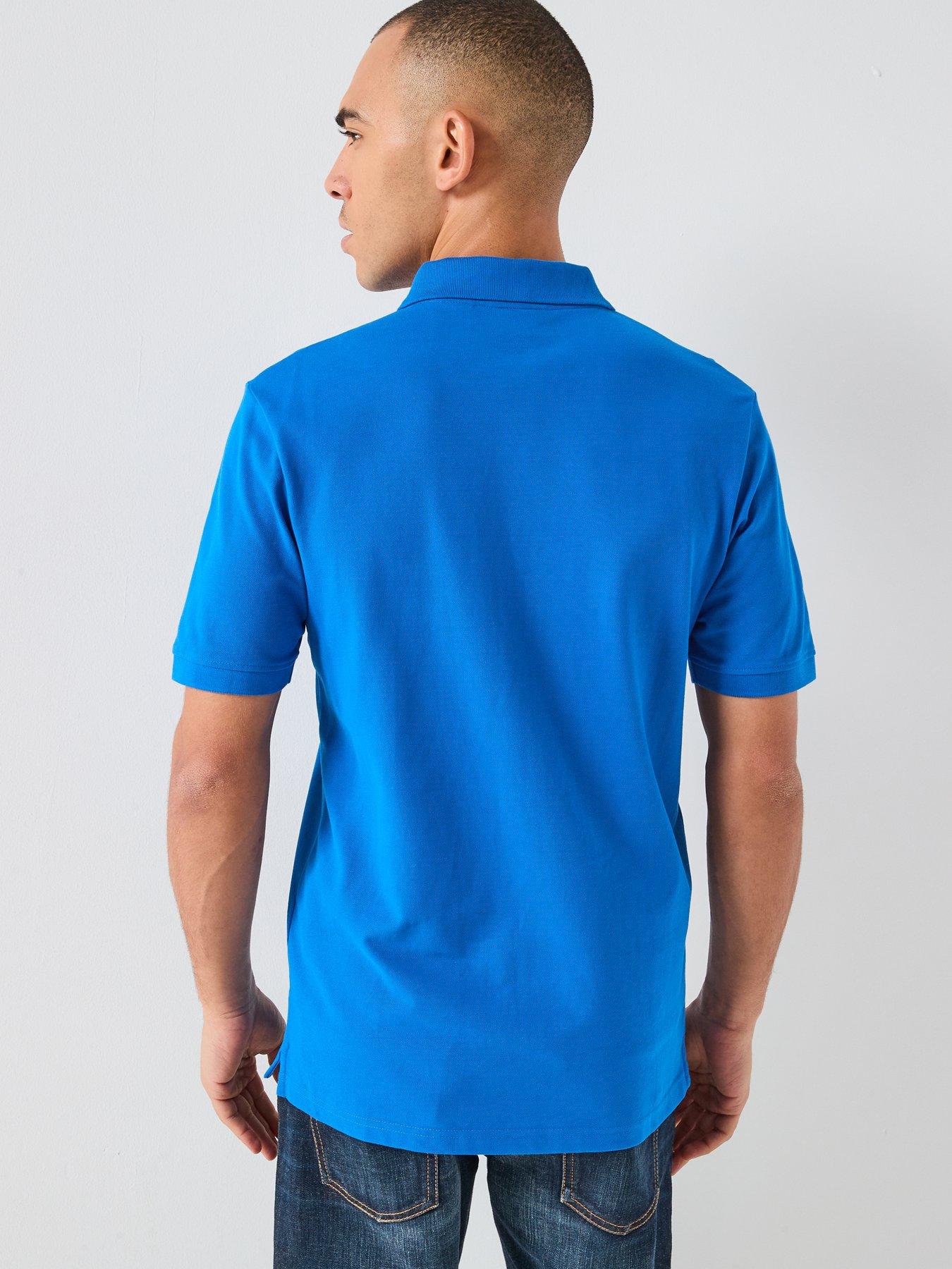Image 2 of 4 of Lyle & Scott Essentials Plain Polo Shirt - Blue