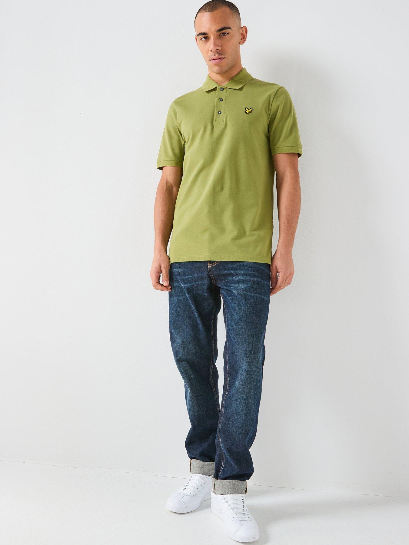 Image 3 of 4 of Lyle & Scott Essentials Plain Polo Shirt - Green
