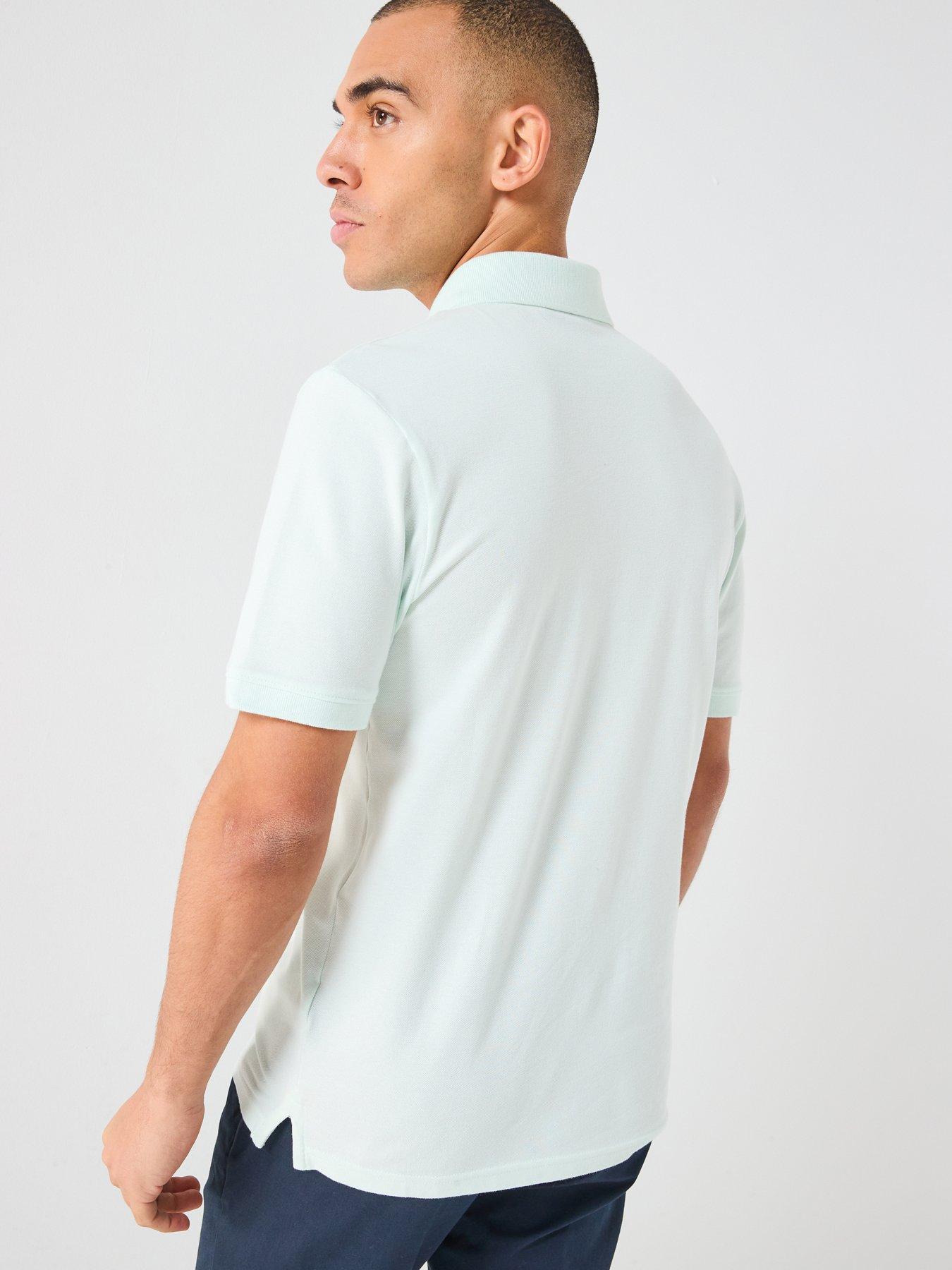 stillFront image of lyle-scott-essentials-plain-polo-shirt--blue-light-blue
