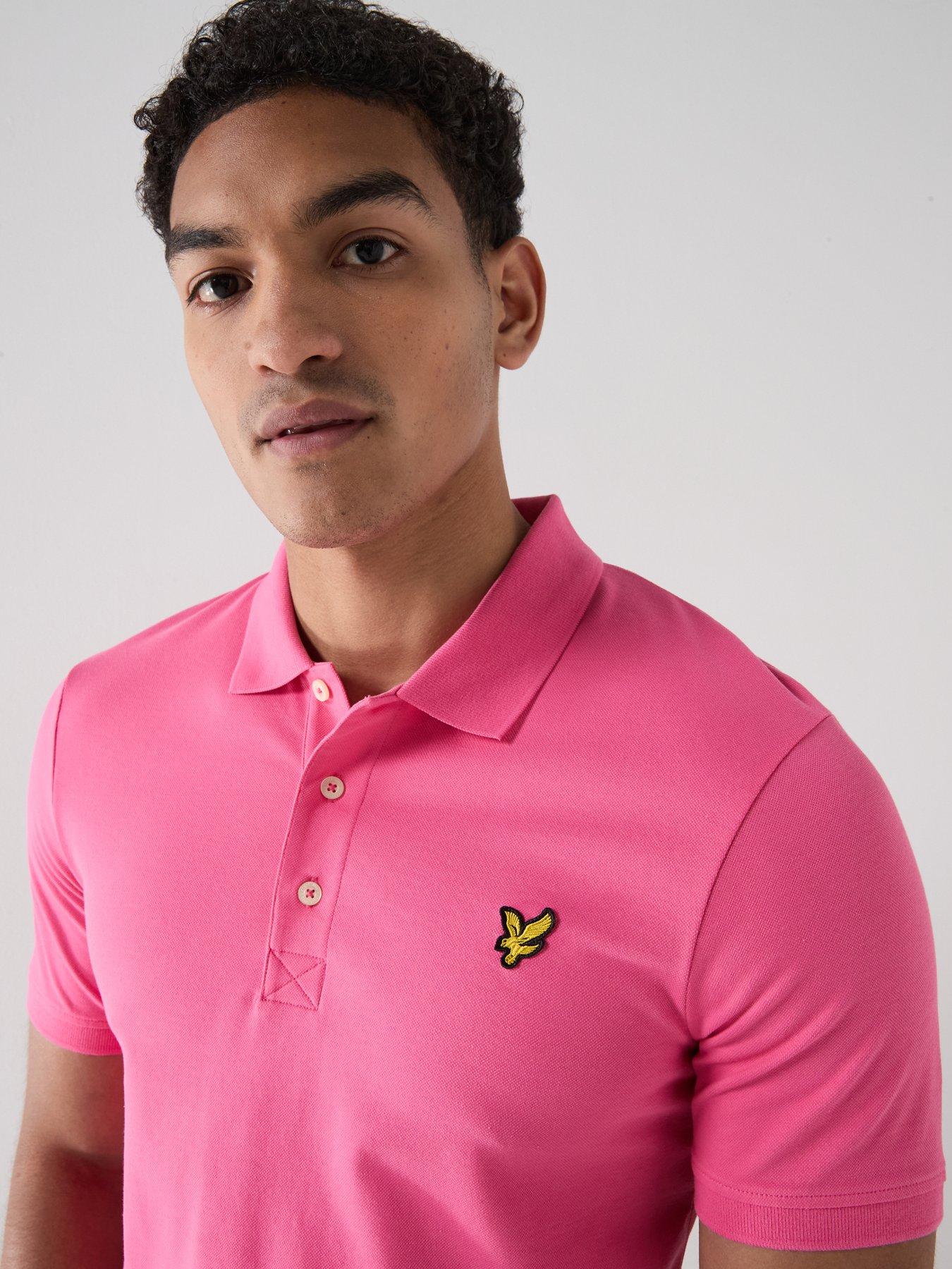 Image 4 of 4 of Lyle & Scott Essentials Plain Polo Shirt - Pink