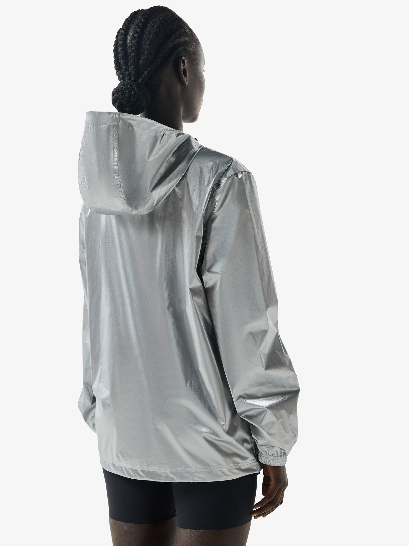Image 2 of 4 of Hunter Metallic Packable Jacket - Silver