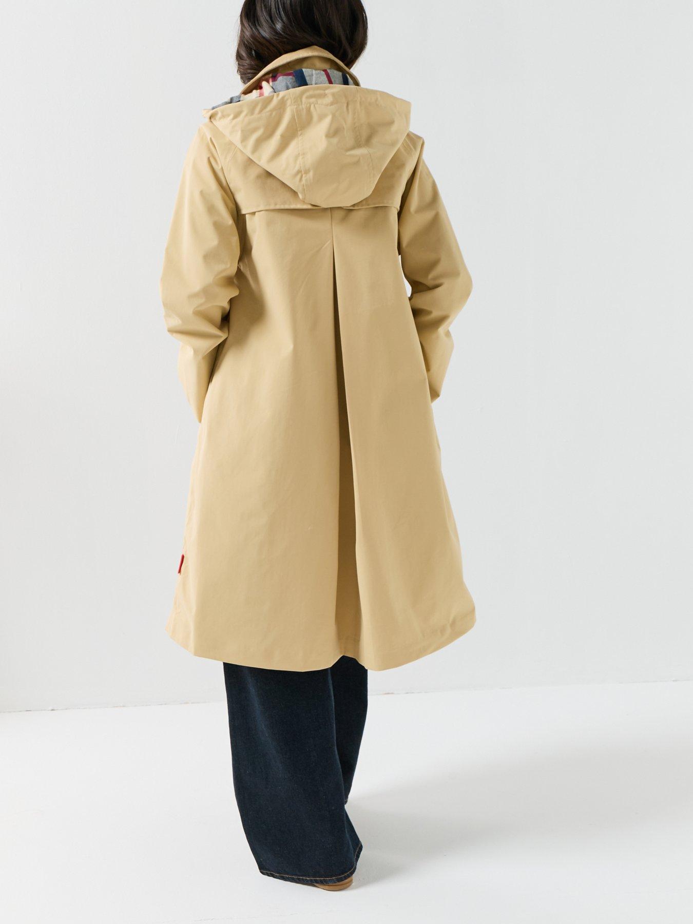 stillFront image of hunter-original-rain-mac-coat-warm-sand