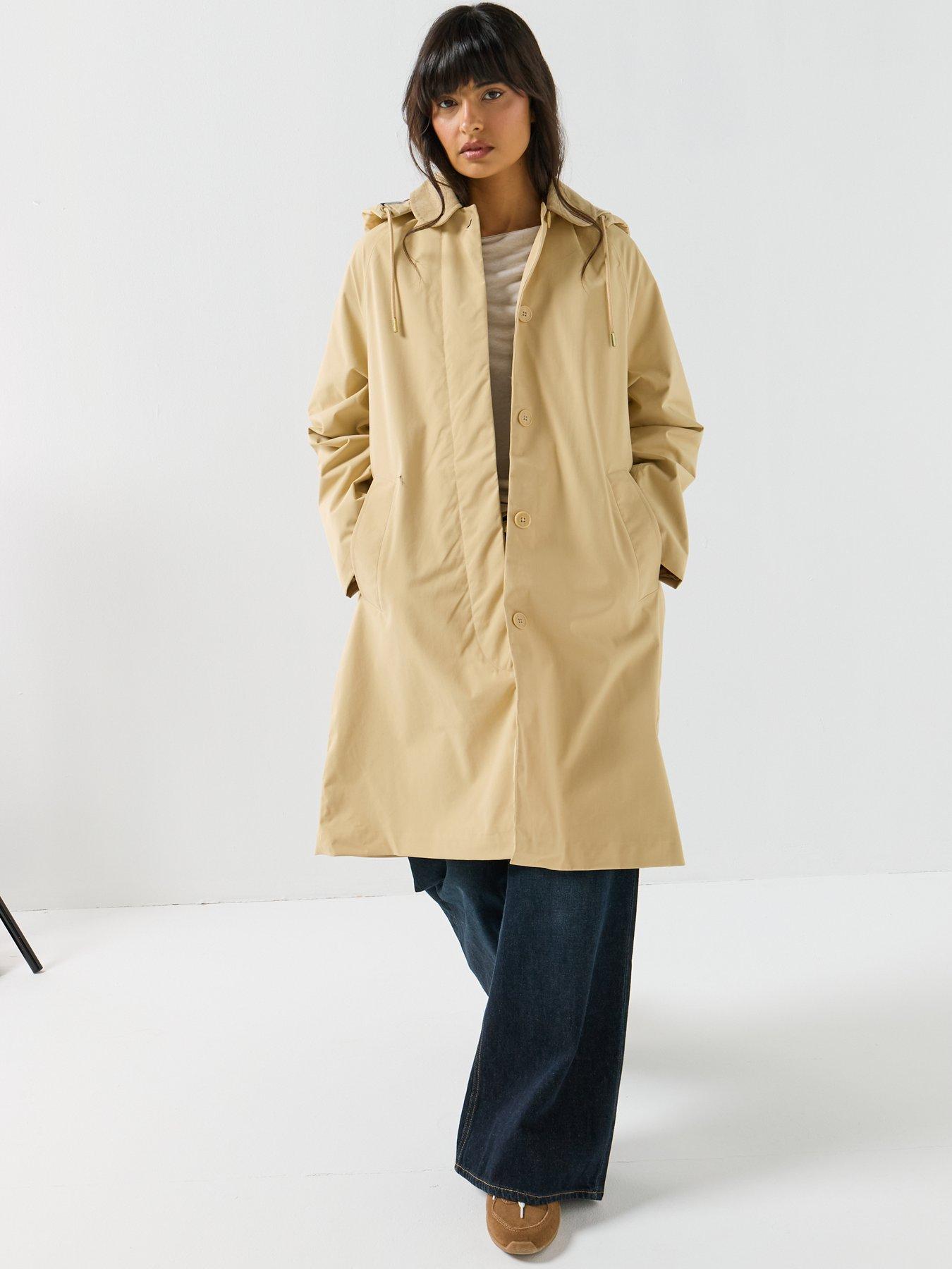  image of hunter-original-rain-mac-coat-warm-sand