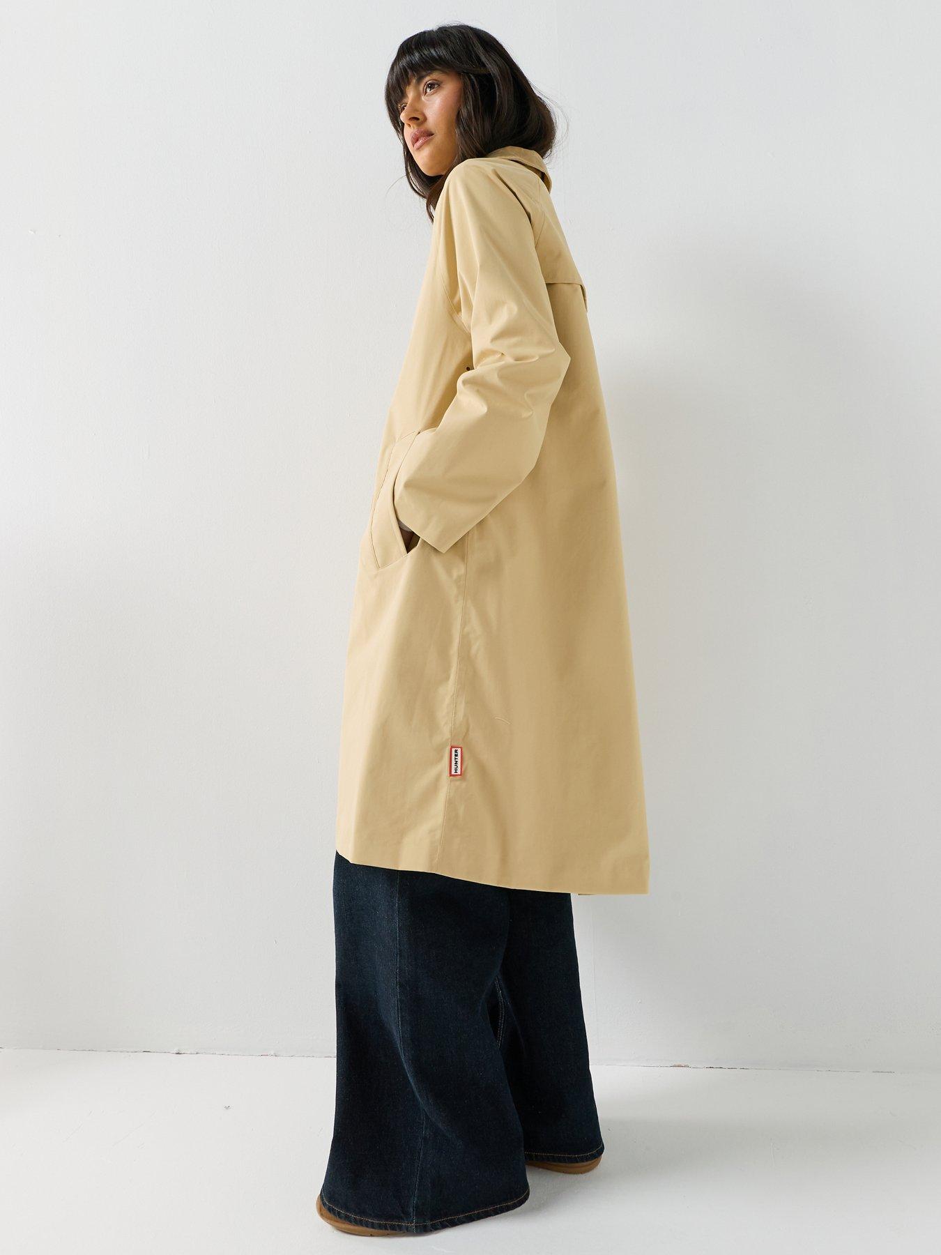  image of hunter-original-rain-mac-coat-warm-sand