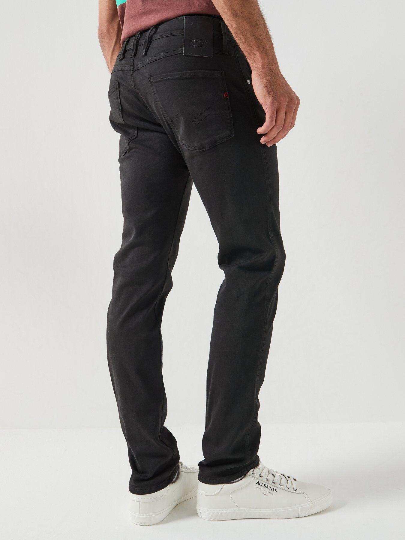 Image 2 of 6 of Replay Anbass Slim Hyperflex Jeans - Black