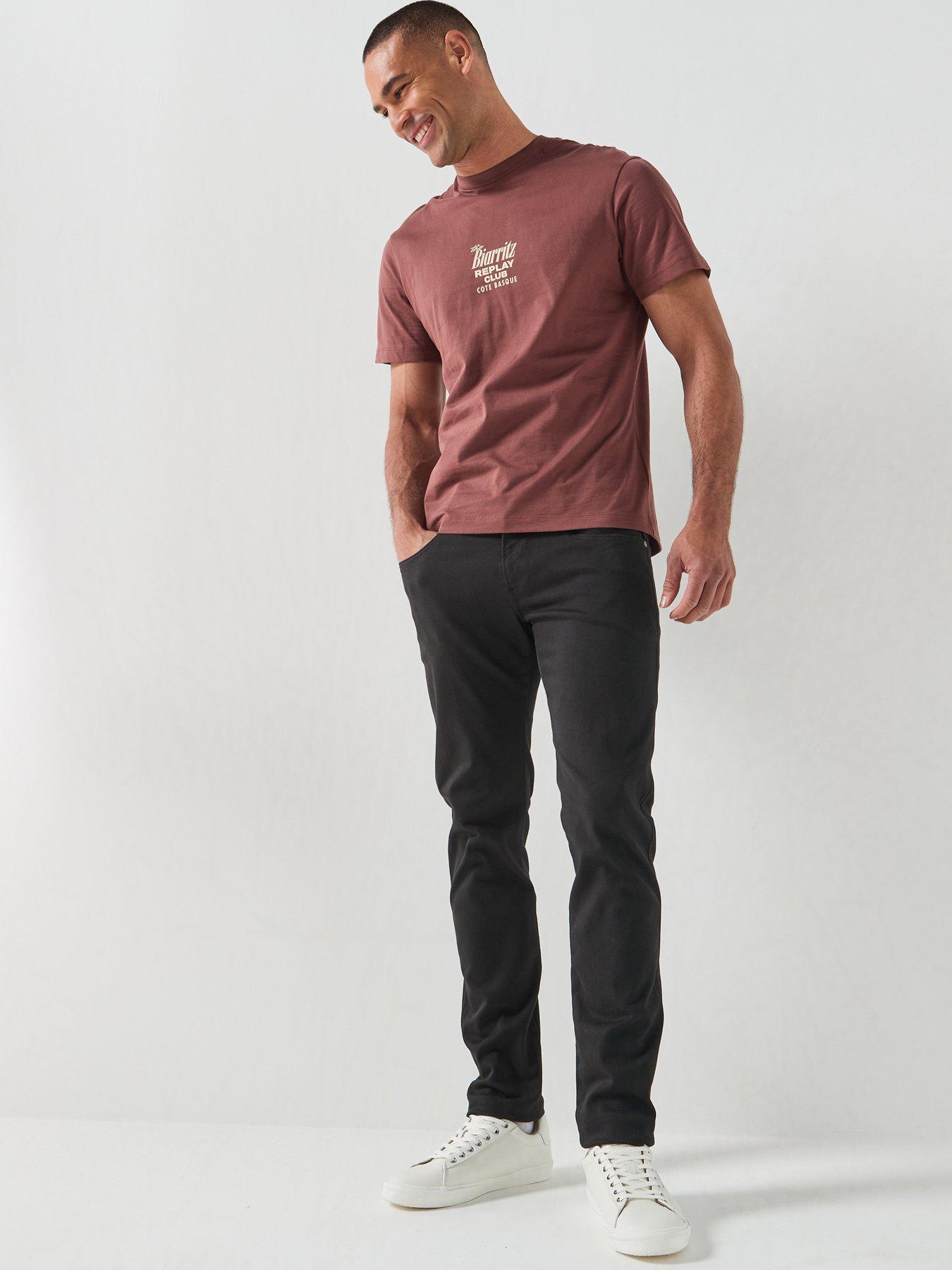 Image 3 of 6 of Replay Anbass Slim Hyperflex Jeans - Black