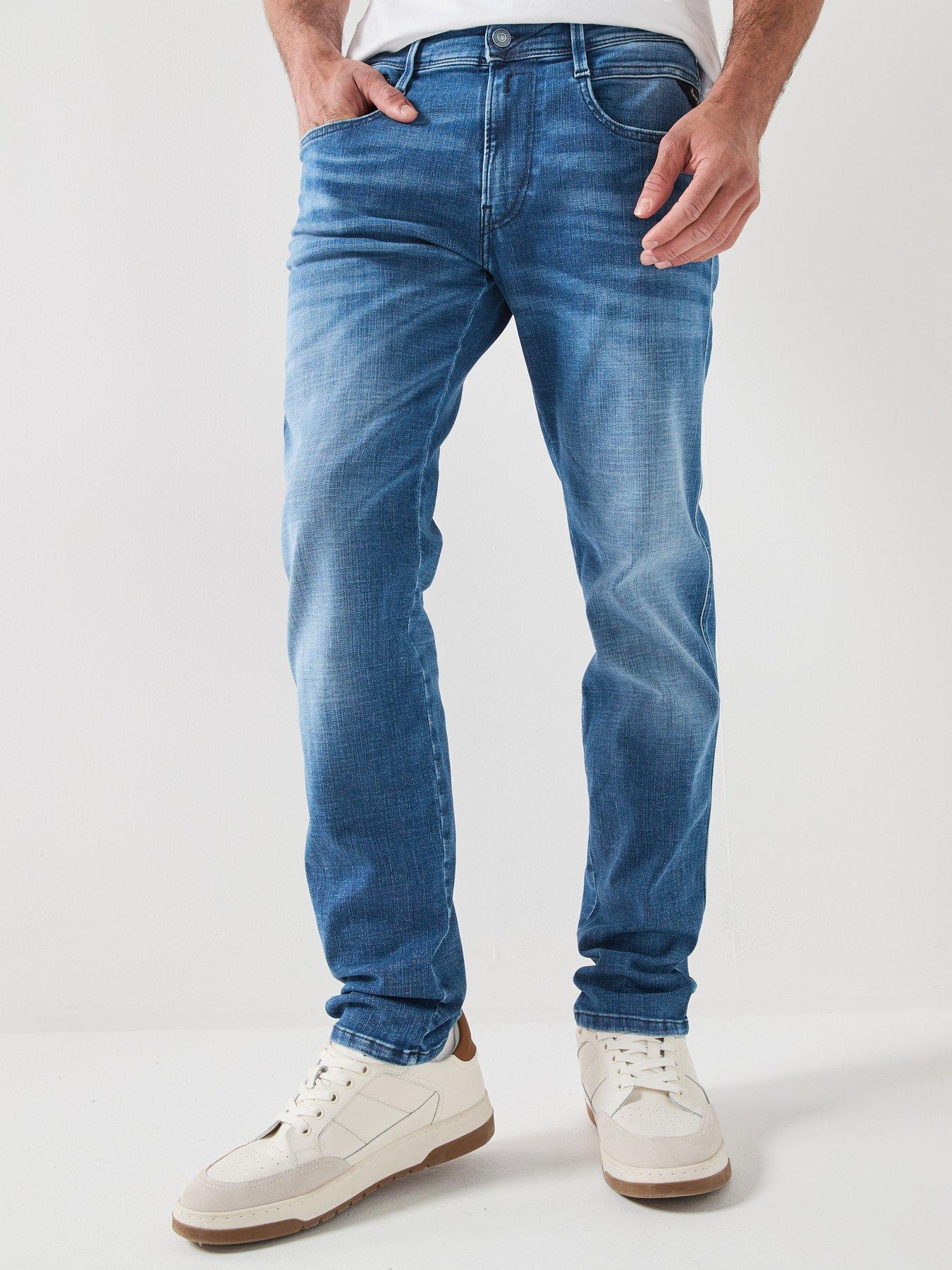 Replay Anbass Slim Hyperflex Jeans - Blue