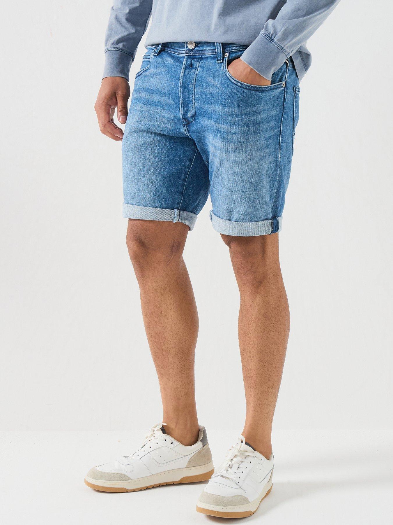Replay Regular Denim Shorts - Blue