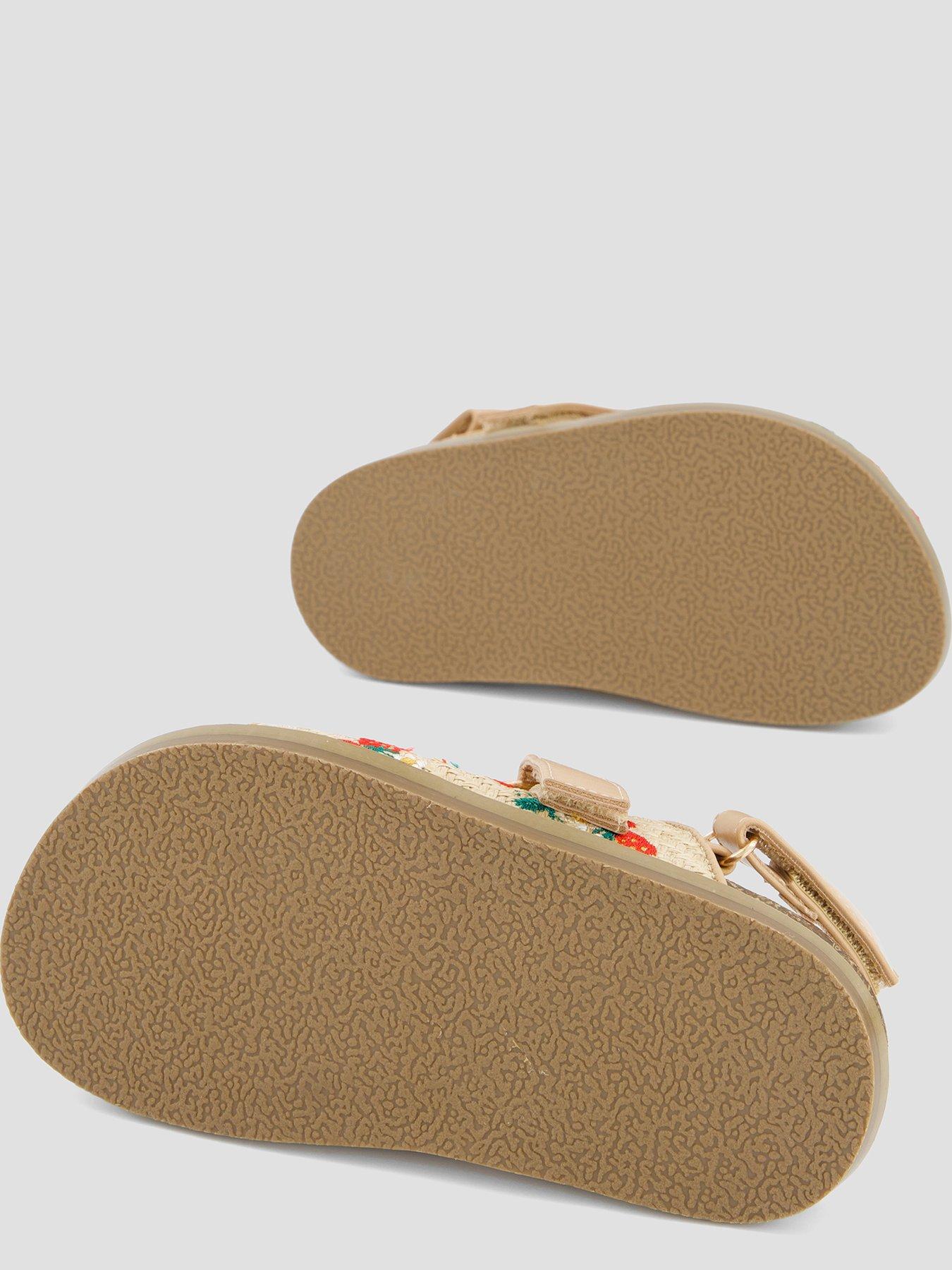 Image 4 of 7 of The Very Collection Strawberry Embroidered Raffia Mule - Multi