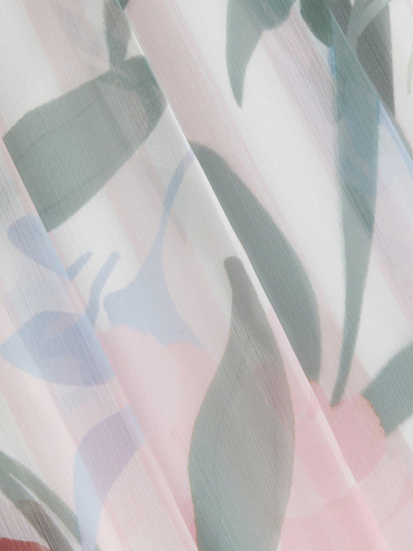 Image 5 of 6 of Ted Baker Printed Wide Leg Pleated Trous