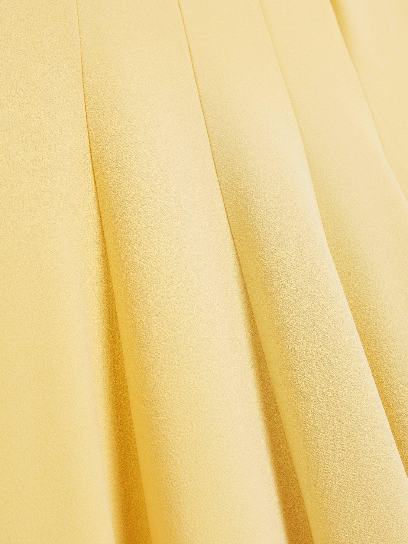 Image 6 of 7 of Ted Baker Panelled Midi Dress - Yellow