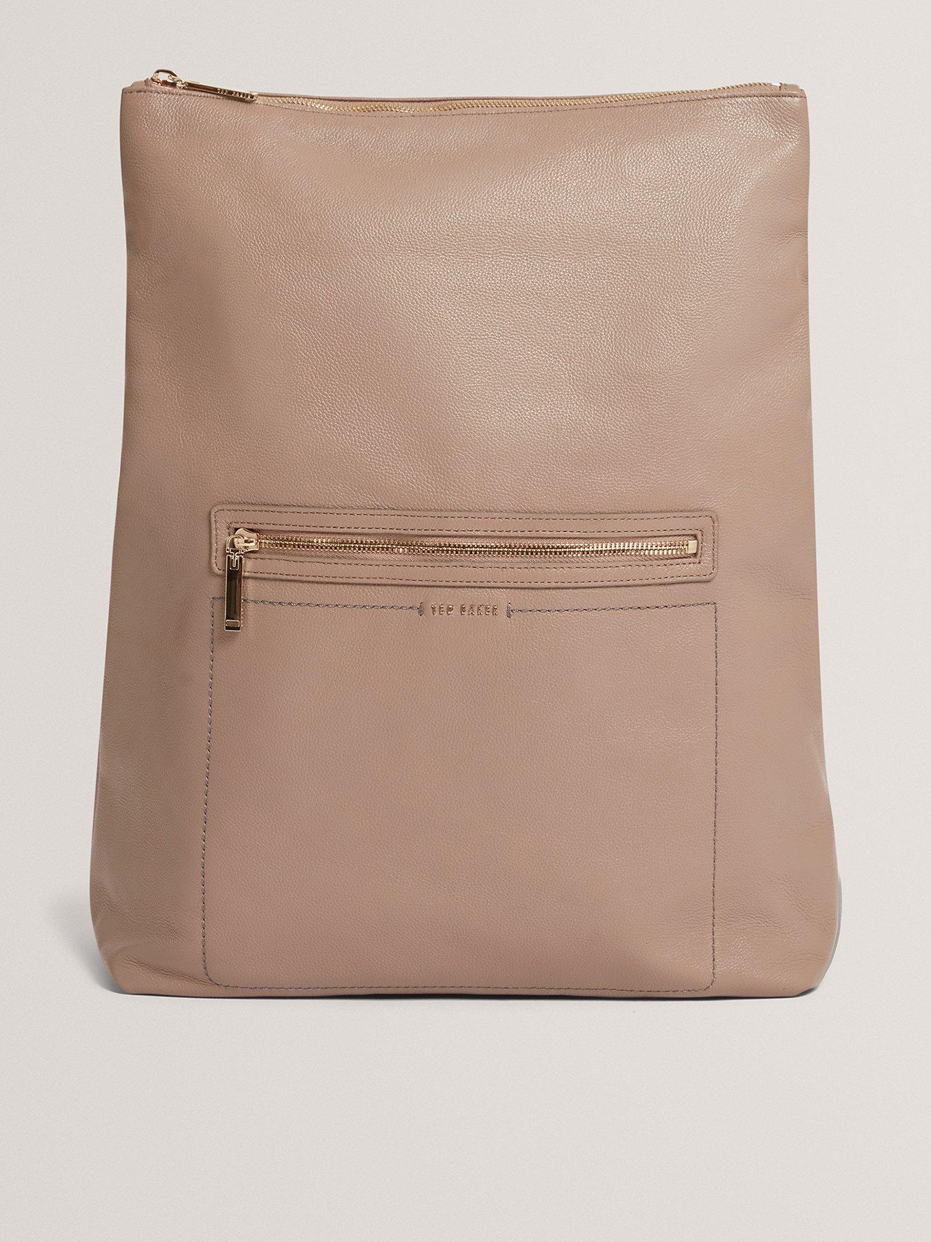  image of ted-baker-webbing-leather-backpack