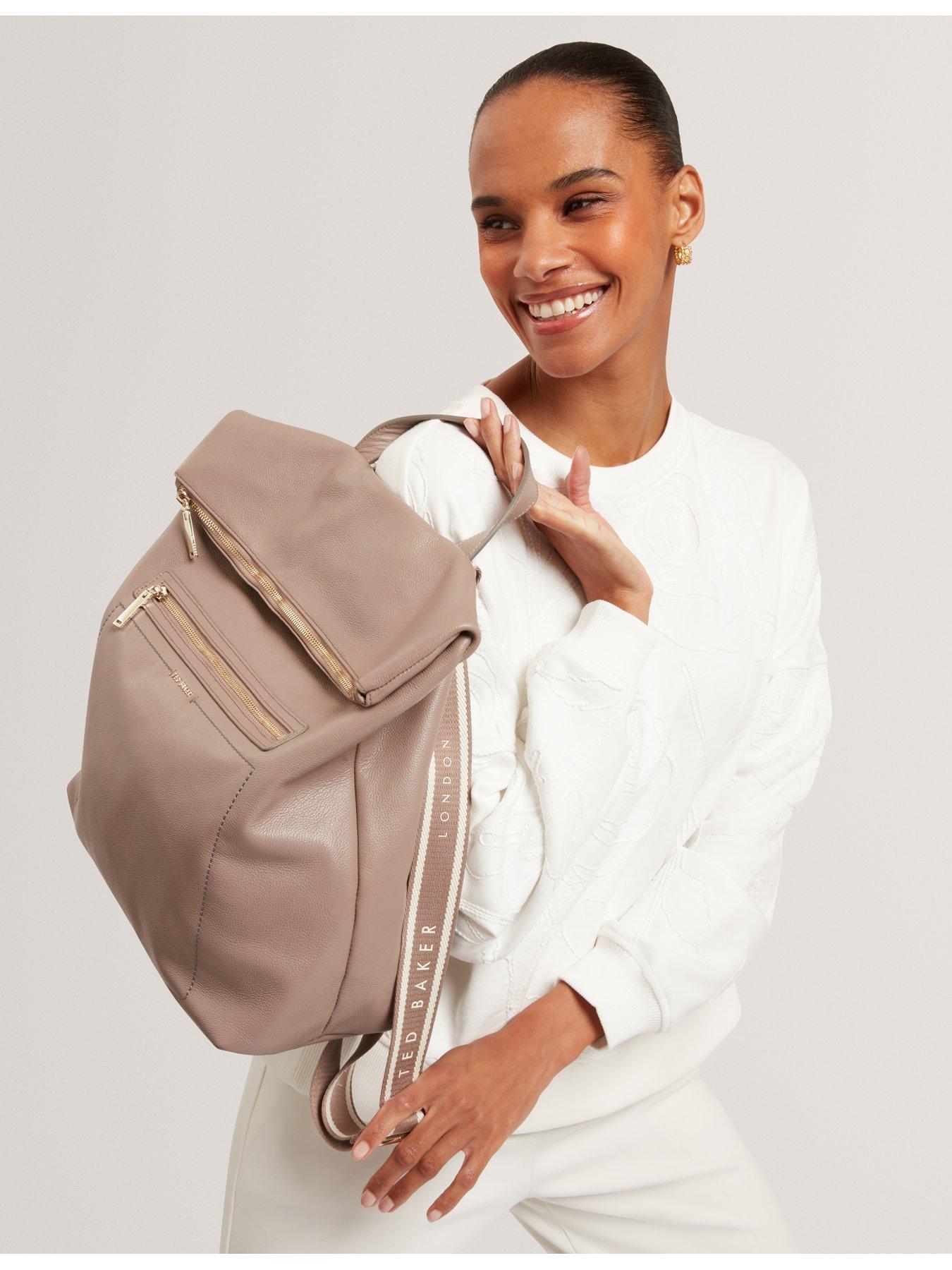 Image 2 of 4 of Ted Baker Webbing Leather Backpack - Taupe