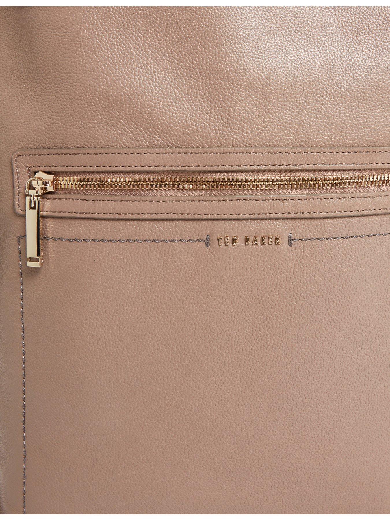 Image 3 of 4 of Ted Baker Webbing Leather Backpack - Taupe