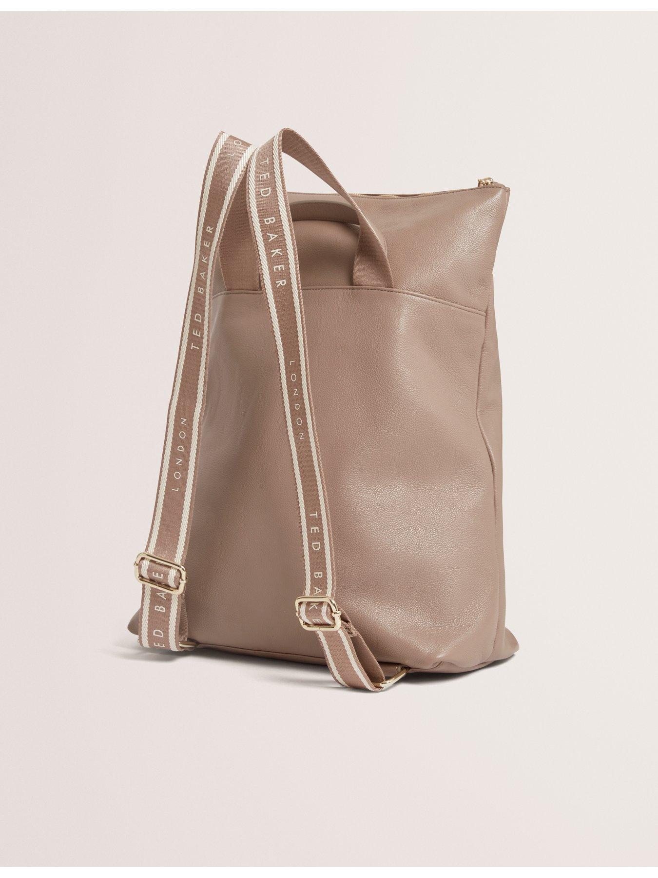 Image 4 of 4 of Ted Baker Webbing Leather Backpack - Taupe