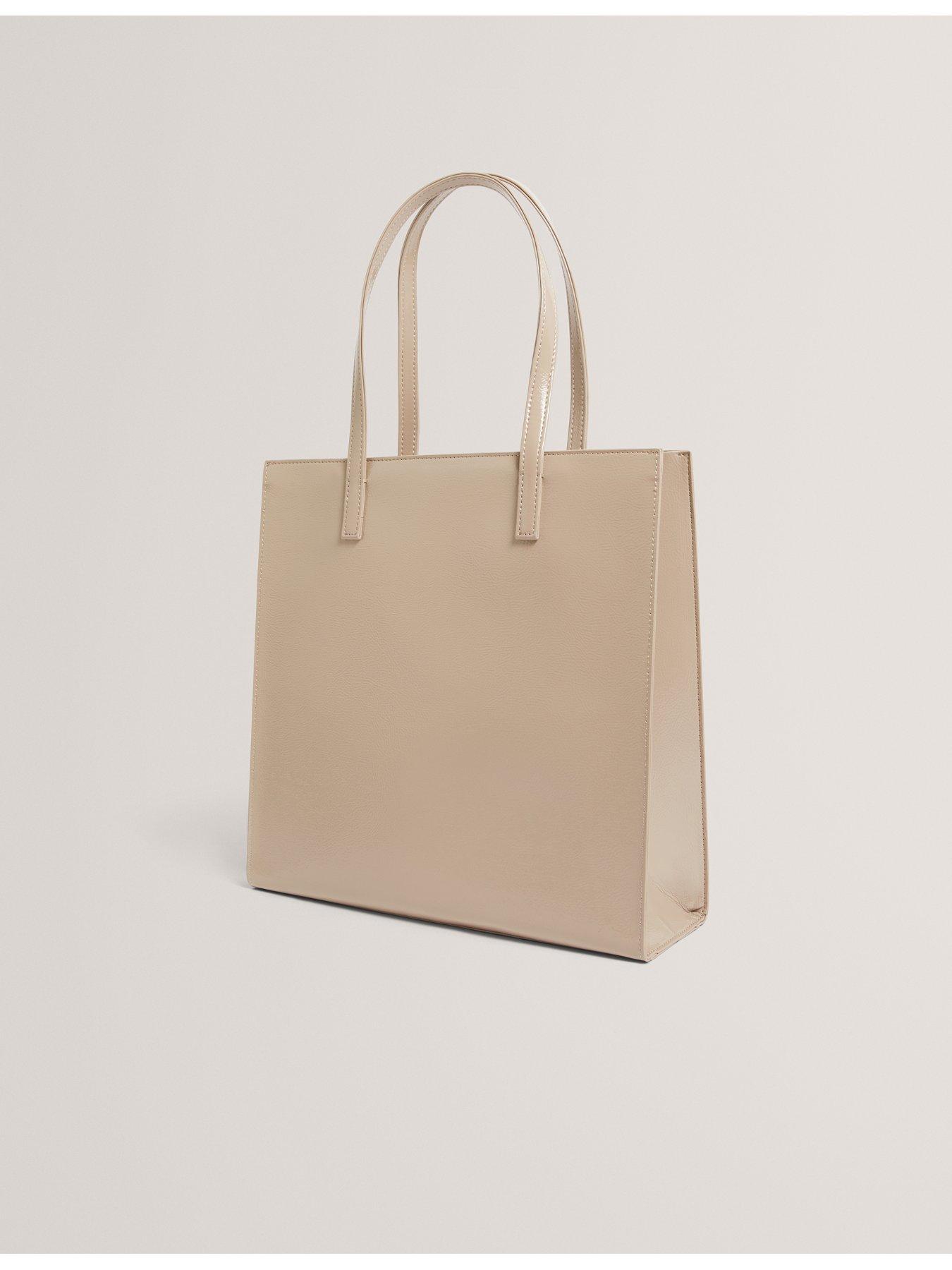 Image 4 of 5 of Ted Baker Crinkle Large Icon Bag - Cream