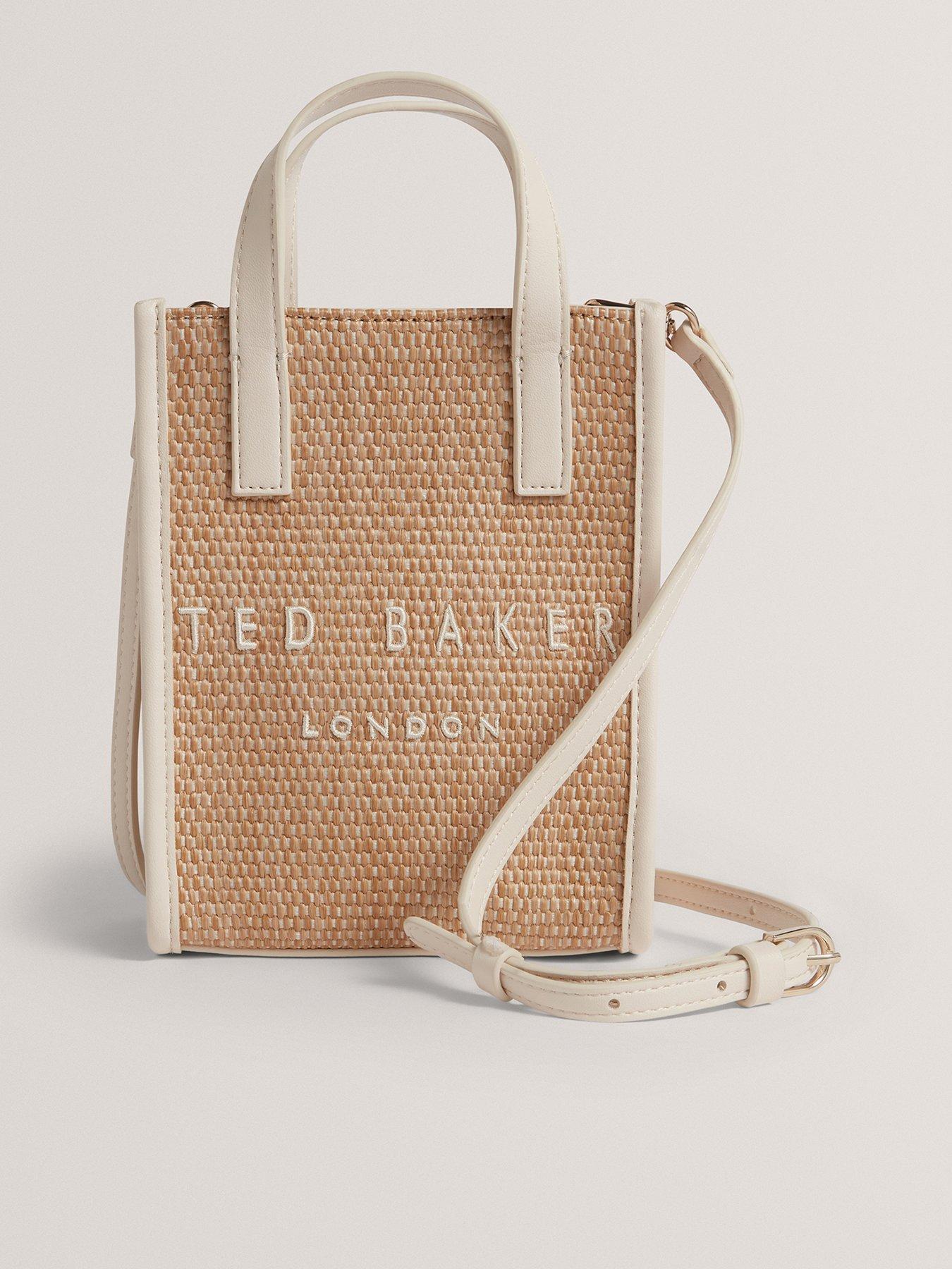 Ted Baker Faux Raffia Mini Icon Bag