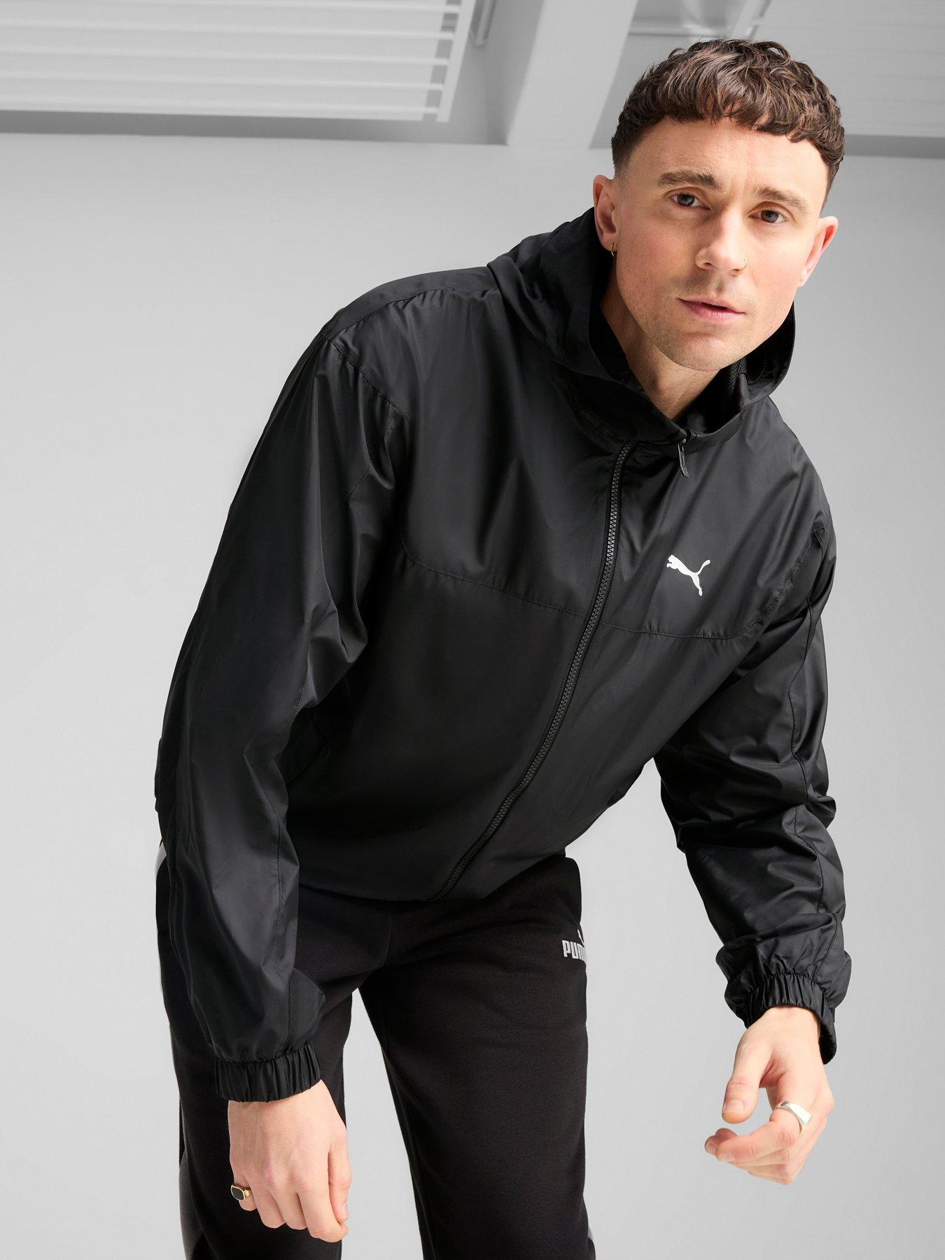 Puma Mens Essential Relaxed Windbreaker - Black