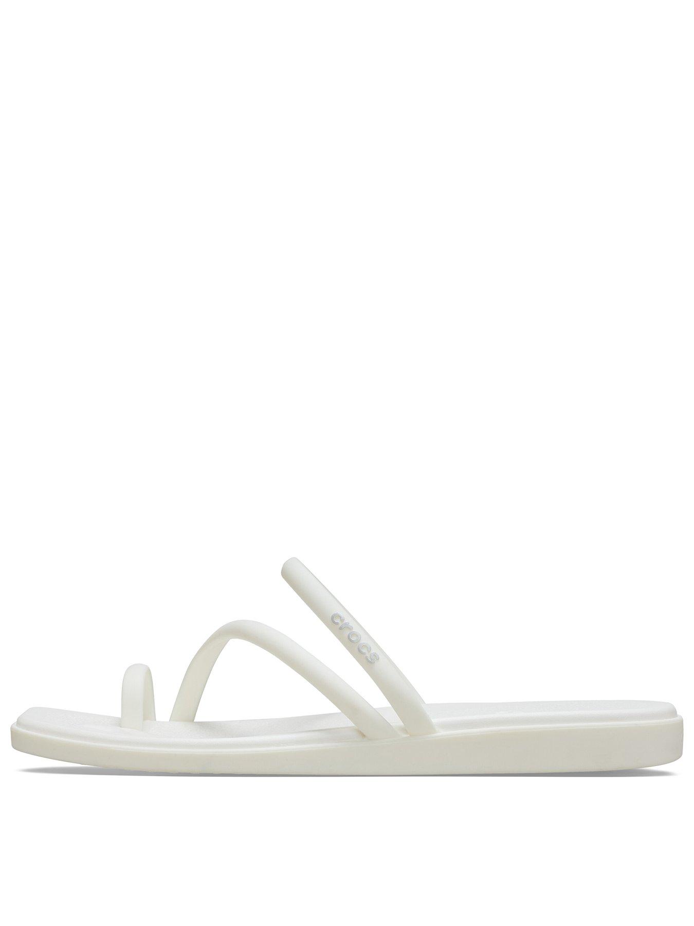 Crocs Miami Toe Loop Sandal-Chalk