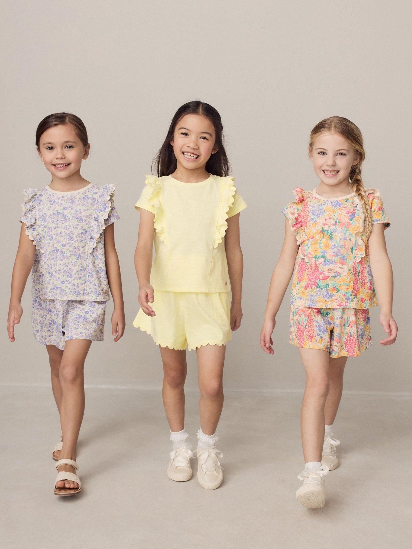 Laura Ashley Older Girls 3 Pack Floral Shorts - Multi