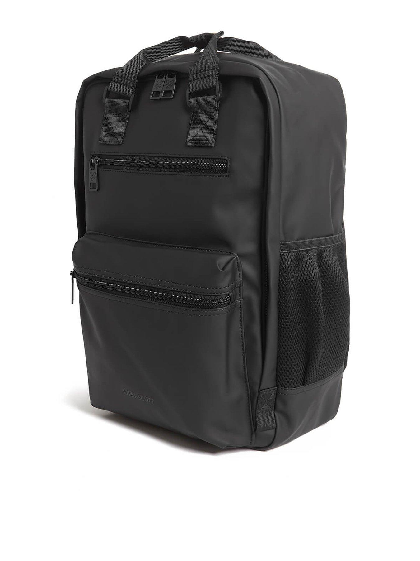 lyle-scott-weather-resistant-backpack-black