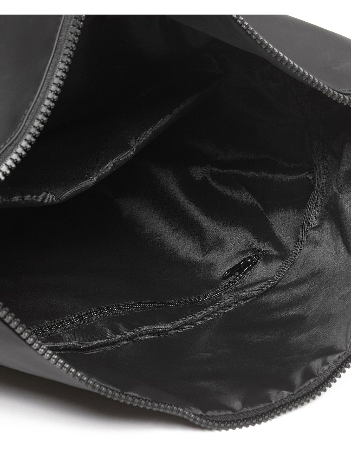  image of lyle-scott-weather-resistant-roll-top-backpack-black