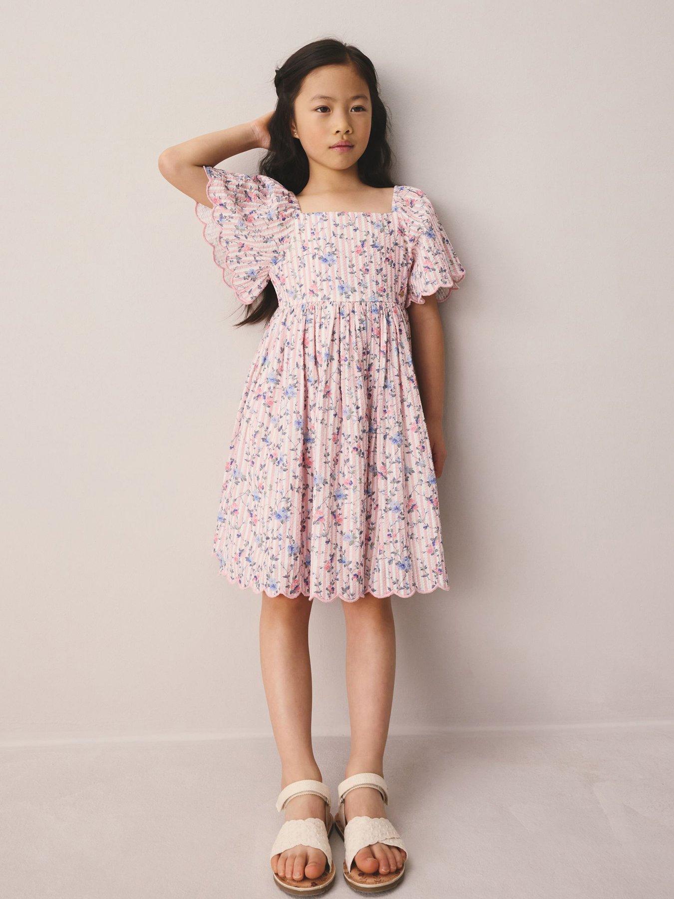 communion dress Long Satin Pearl Trim Girls Communion Dress with Plus Sizes 14 / Ivory main image 0