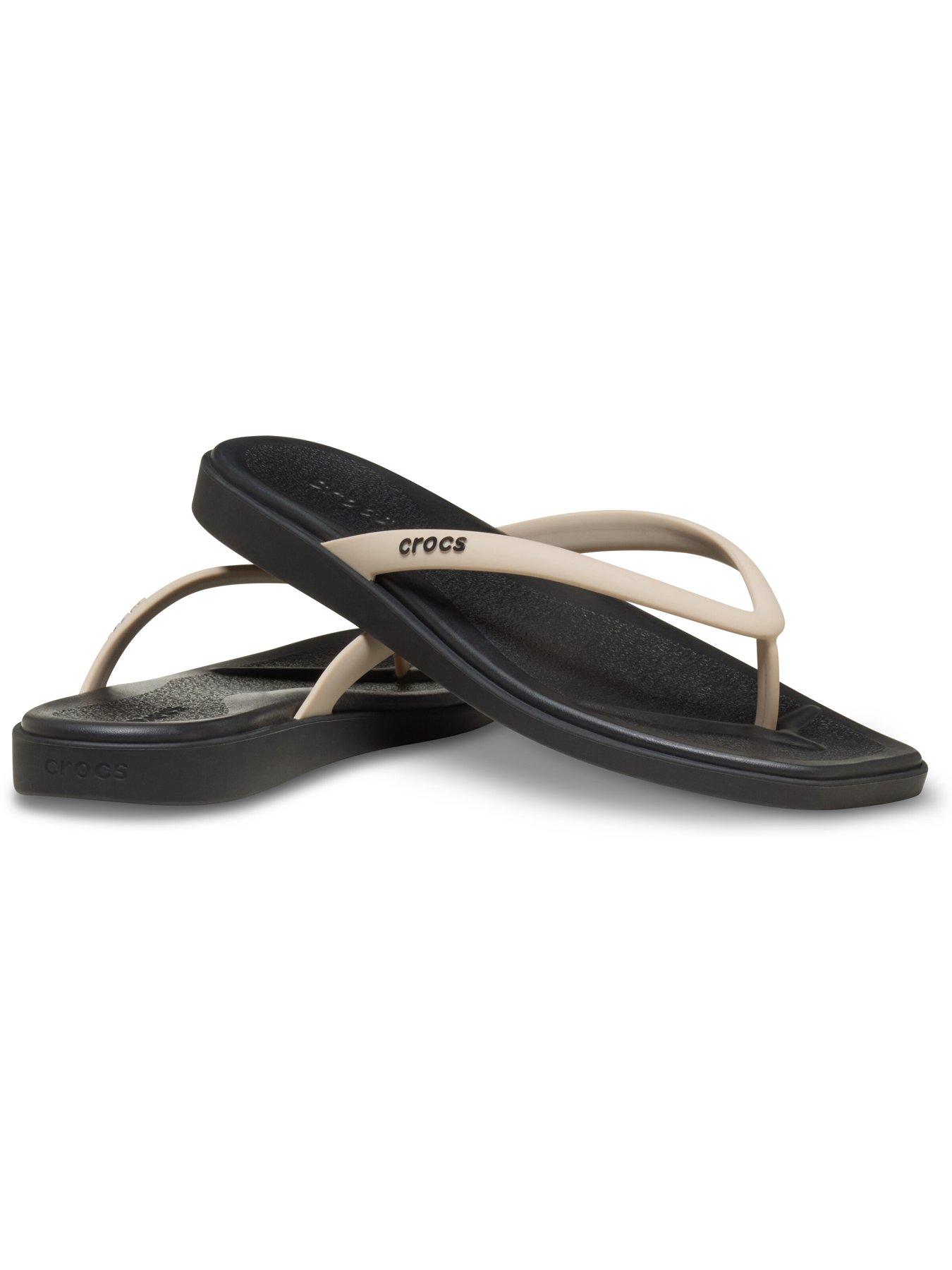 Image 6 of 6 of Crocs Miami Two Tone Flip Flop - Black