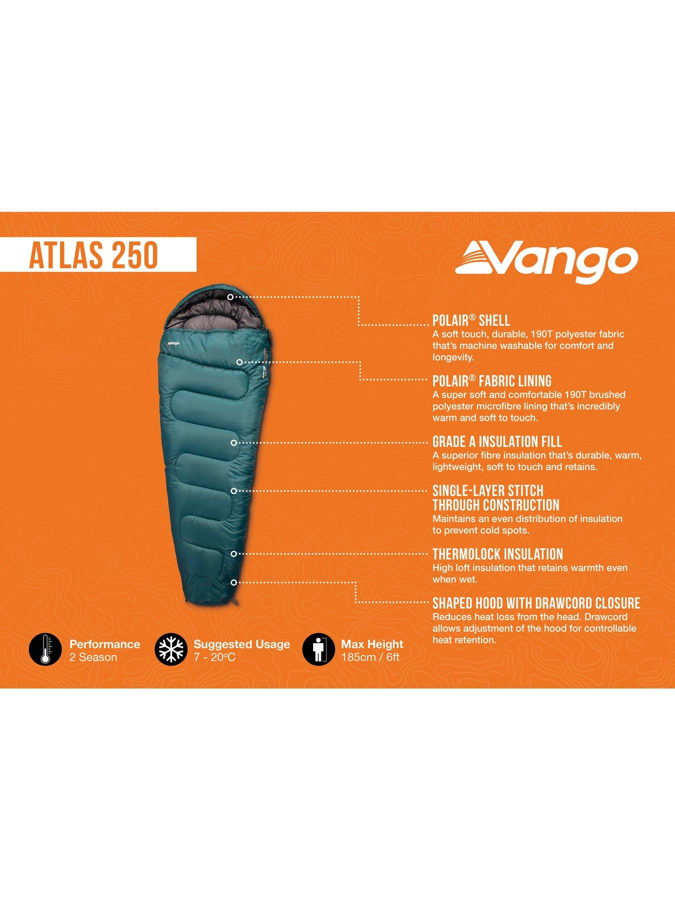 stillFront image of vango-atlas-250-singlenbspsleeping-bag-green