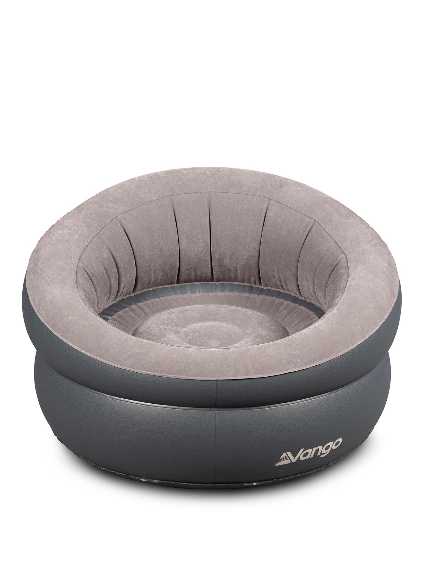  image of vango-inflatable-donut-chair-dark-grey