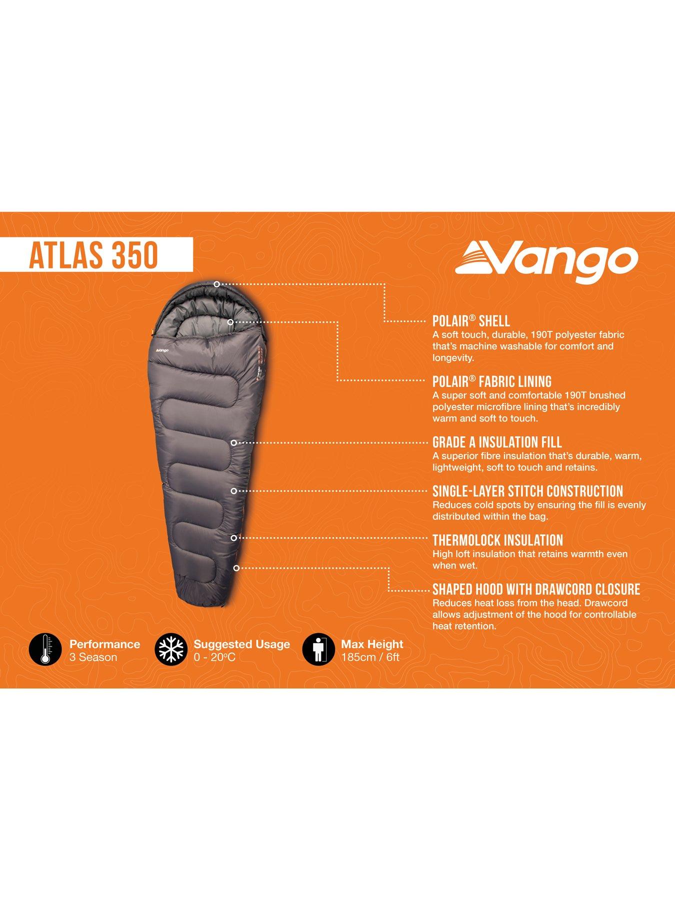 Image 2 of 5 of Vango Atlas 350 Single Sleeping Bag - Excalibur