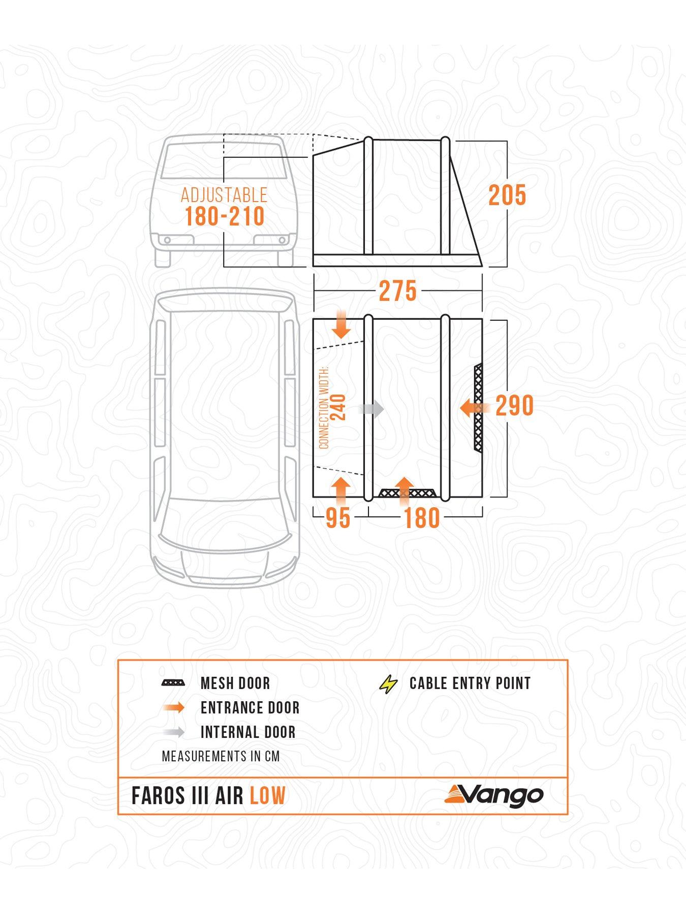 Image 2 of 8 of Vango Faros Iii Air Low Drive Away Awning