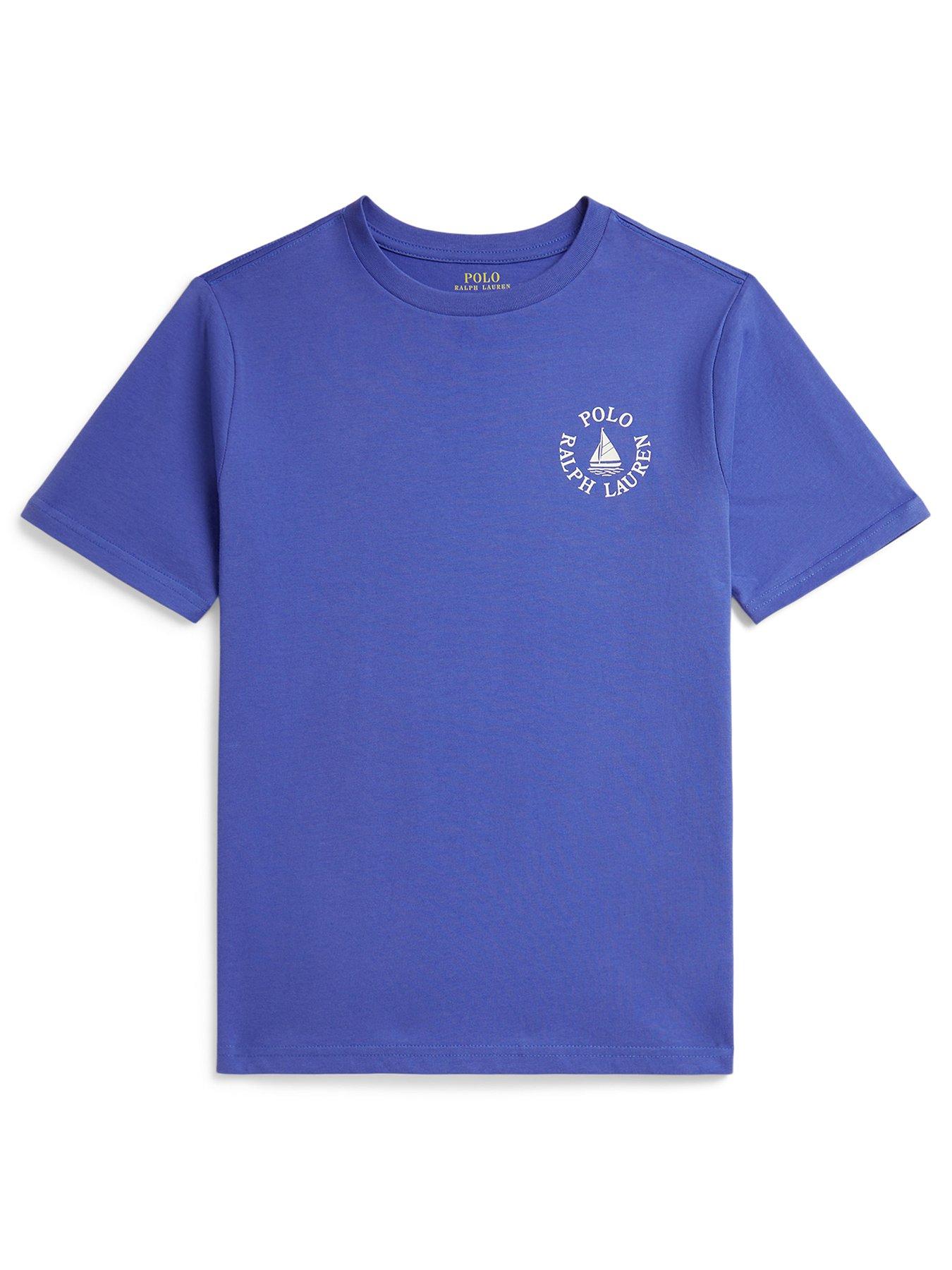 Polo Ralph Lauren Boys Short Sleeve Chest Logo T-Shirt - Blue