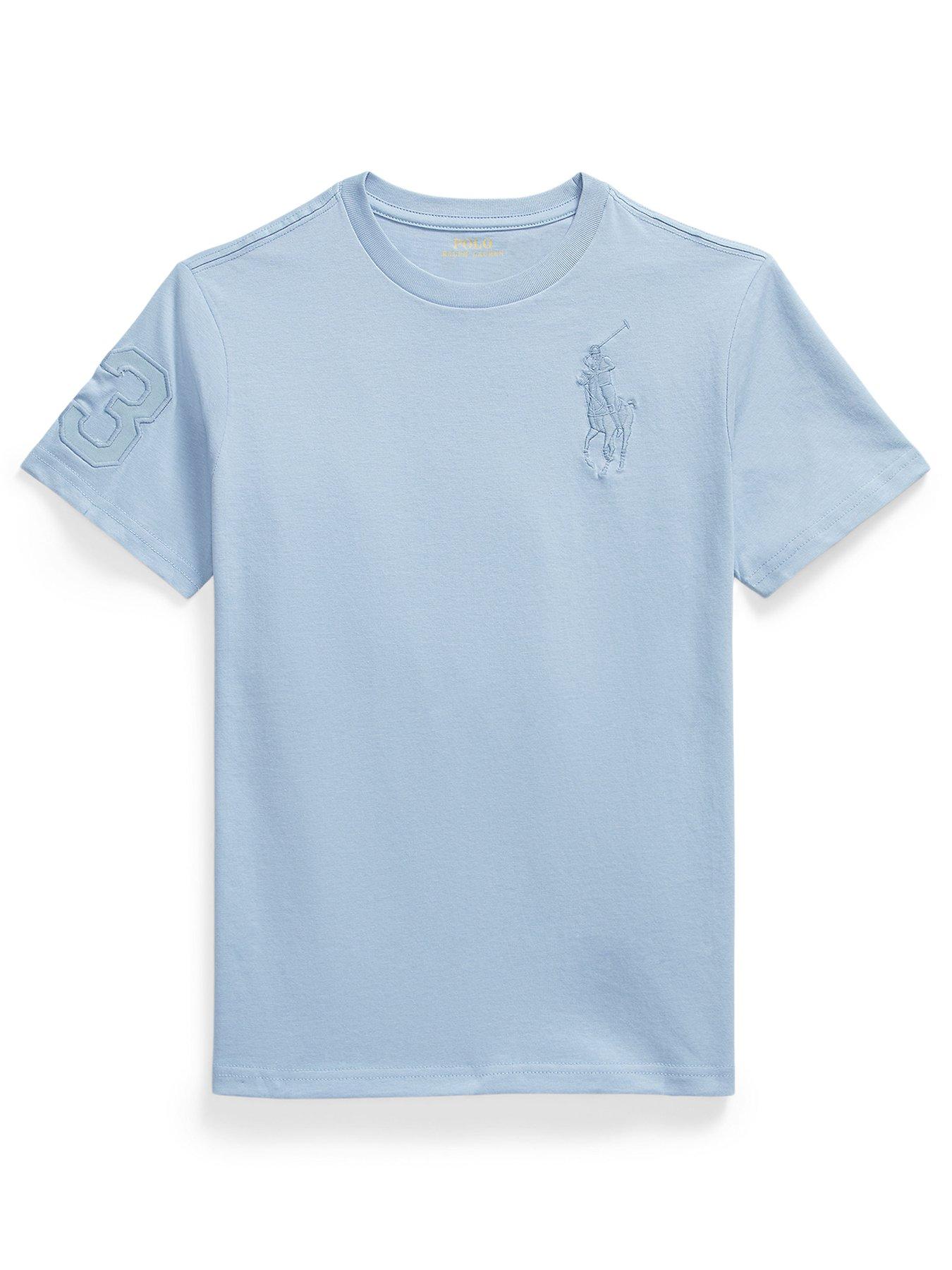 Polo Ralph Lauren Boys No.3 Short Sleeve T-shirt - Light Blue
