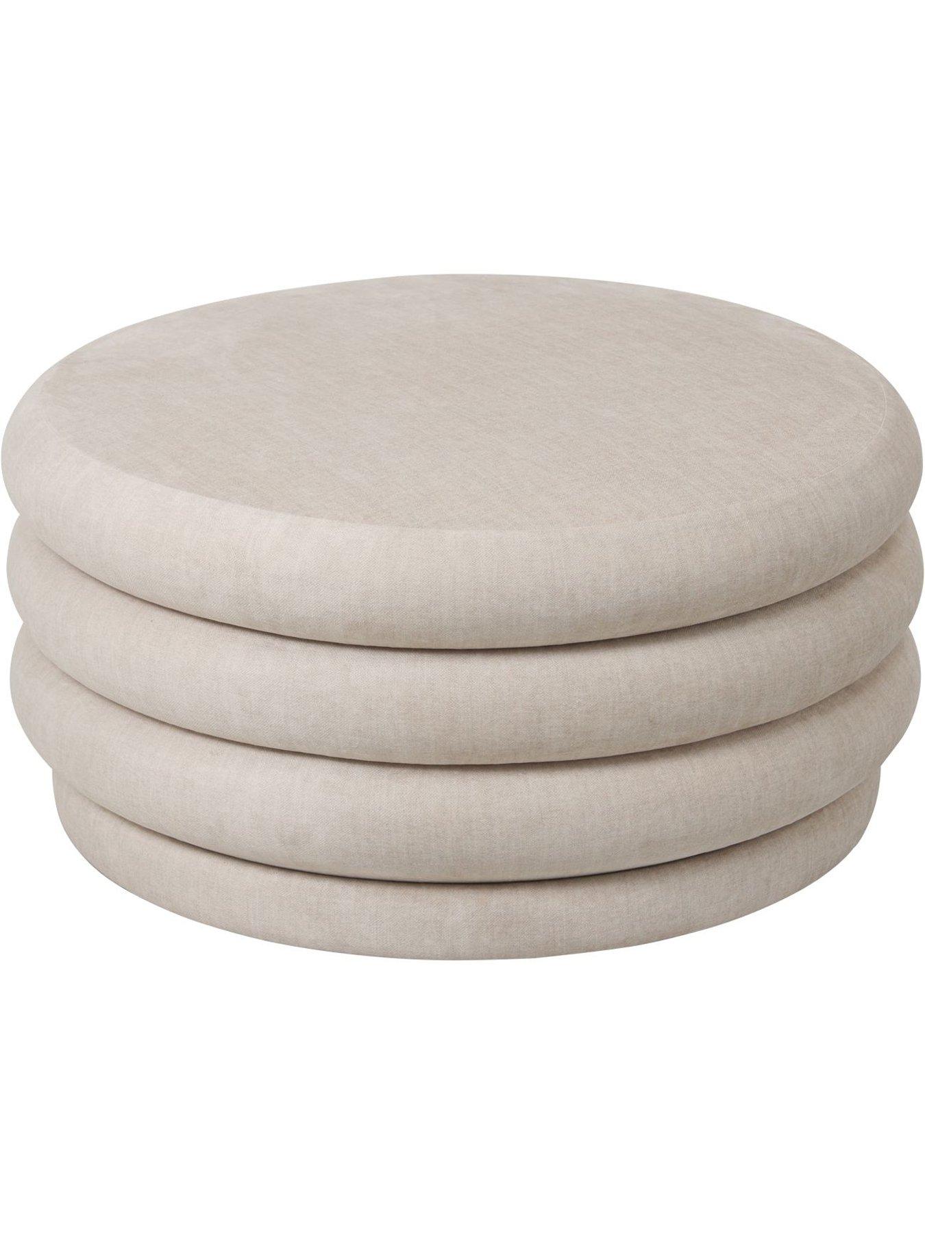 Image 3 of 5 of Libra Interiors Casa Storage Ottoman - Cream