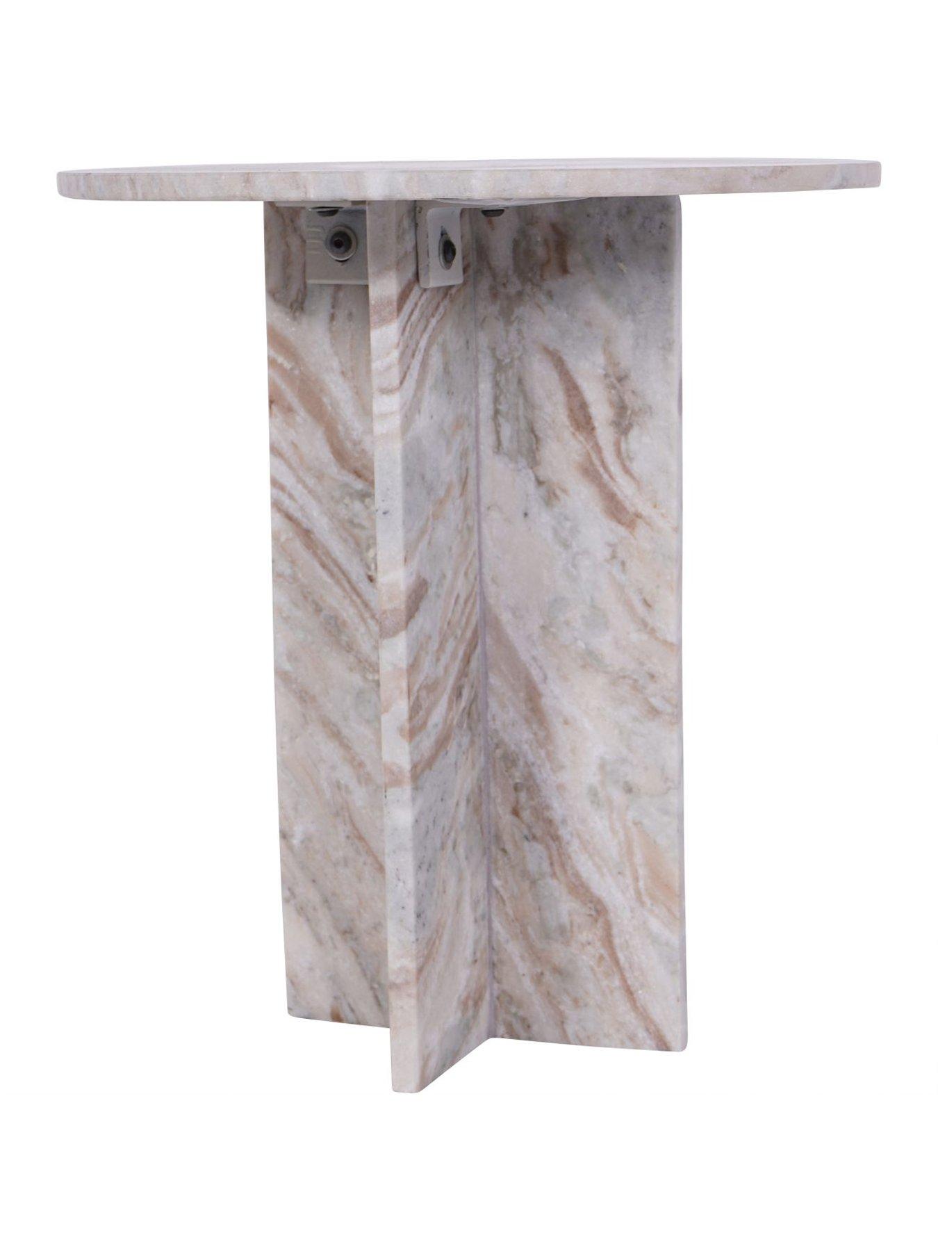  image of libra-interiors-cavallo-fantasy-brown-marble-side-table
