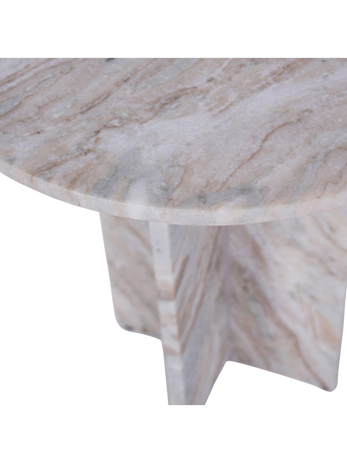  image of libra-interiors-cavallo-fantasy-brown-marble-side-table
