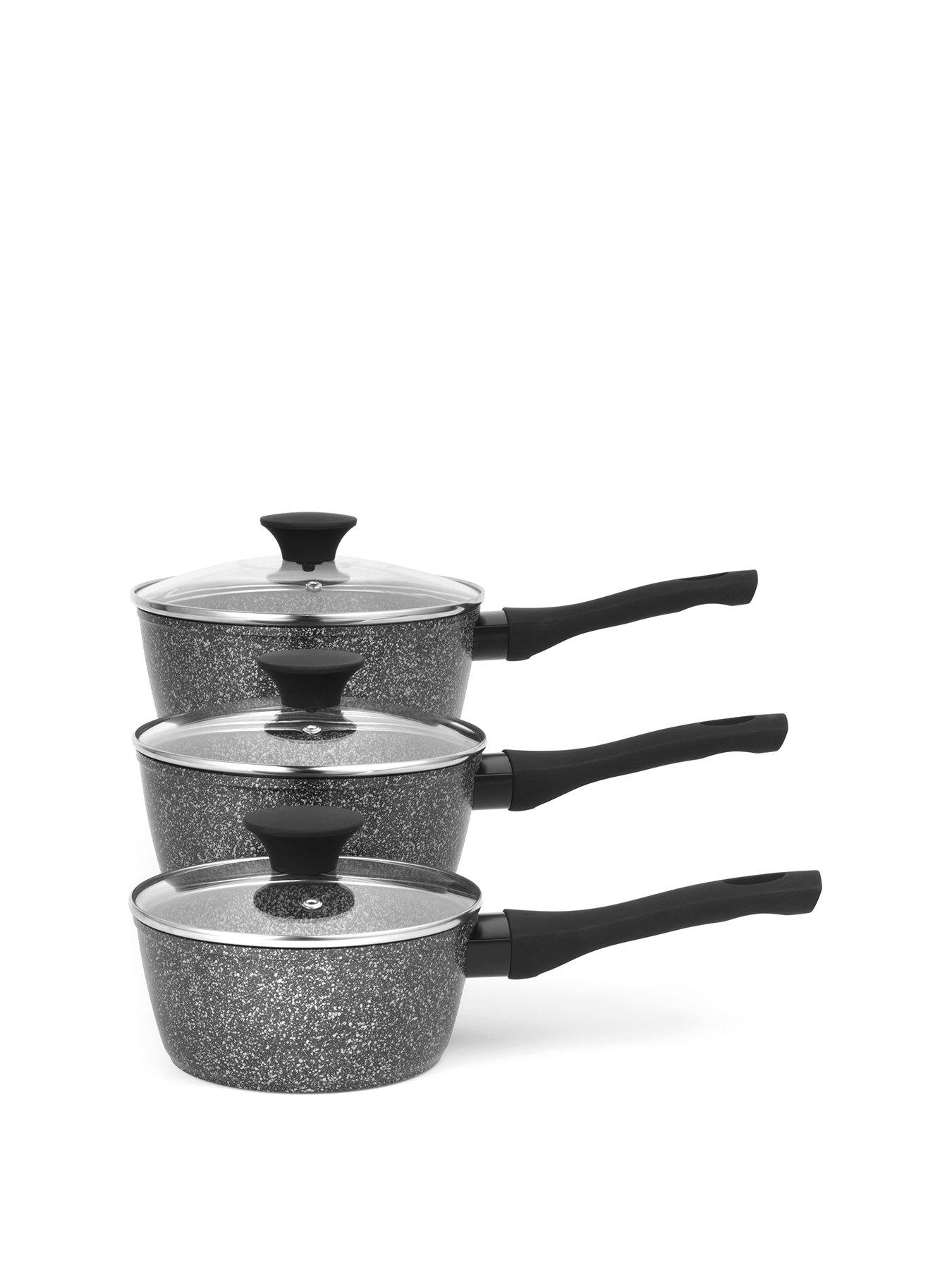 Image 2 of 6 of Salter Salter Megastone 3pc Pan Set - Silver
